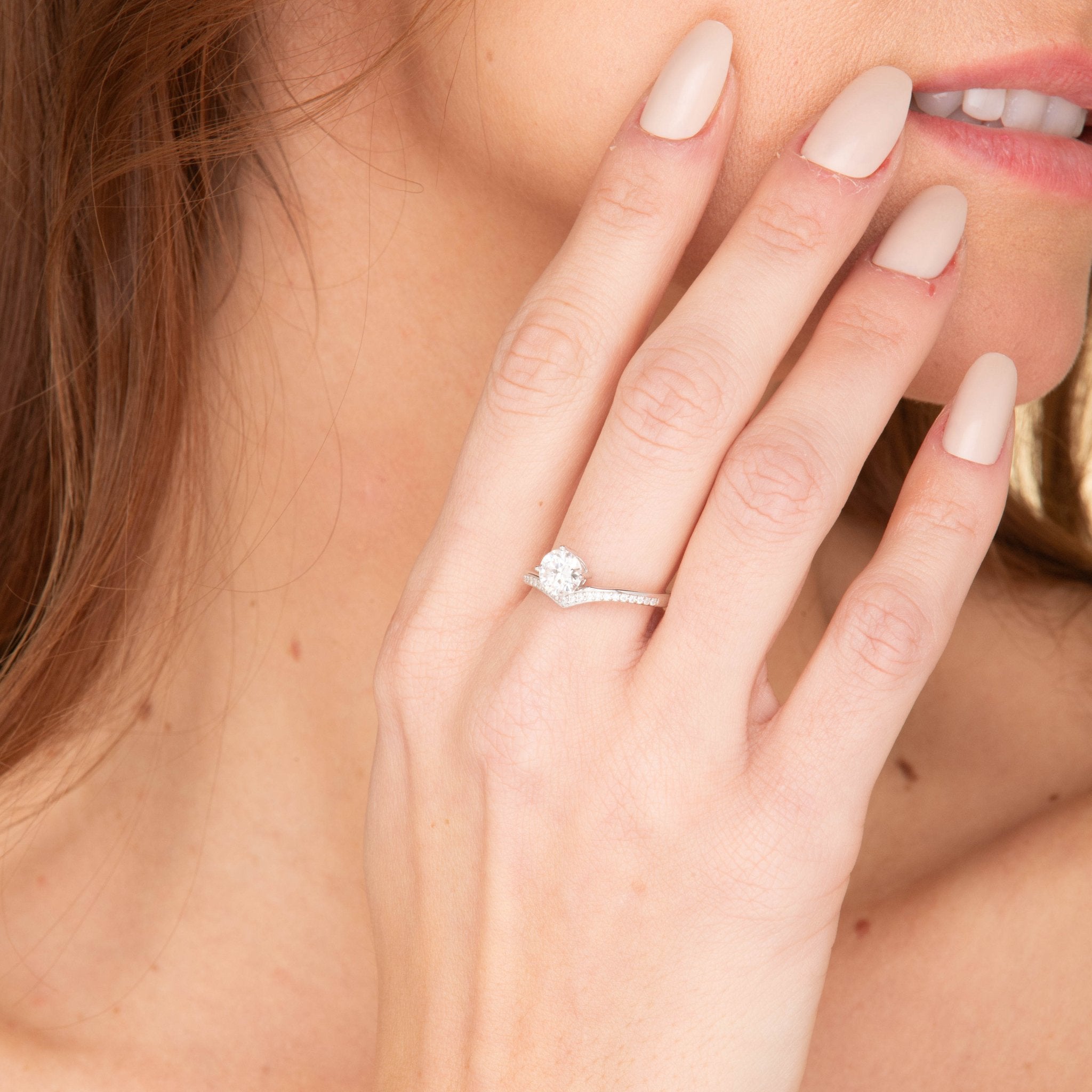 1 Carat The Cecilia Moissanite Diamond Engagement Ring - Camile & Stone