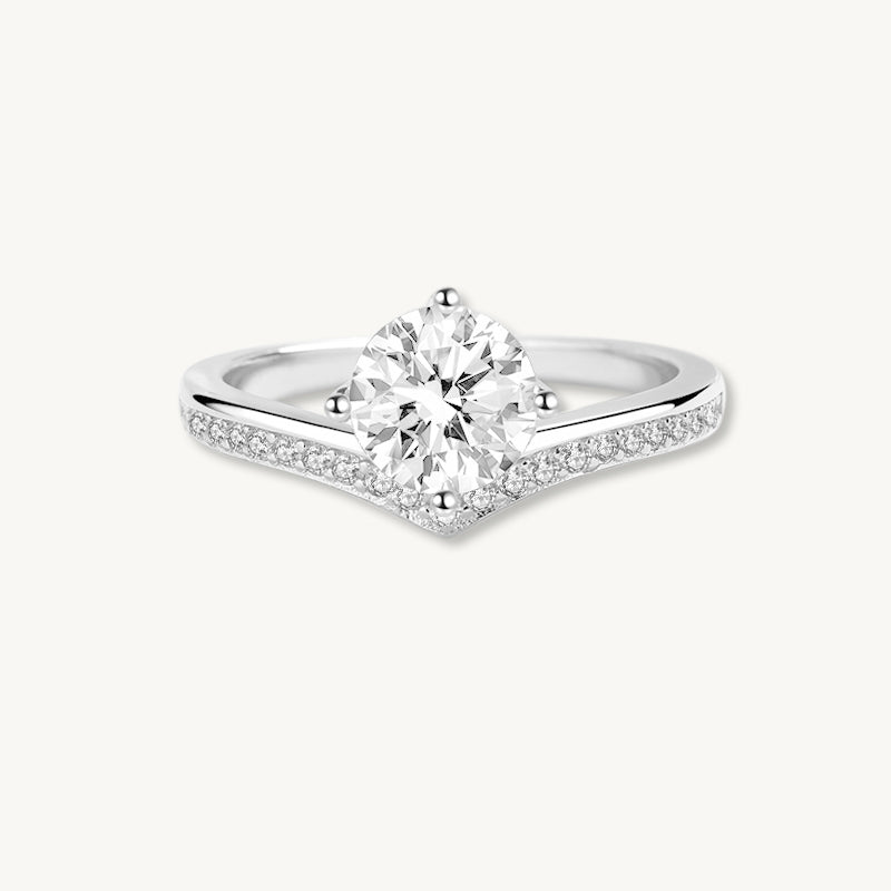 1 Carat The Cecilia Moissanite Diamond Engagement Ring - Camile & Stone