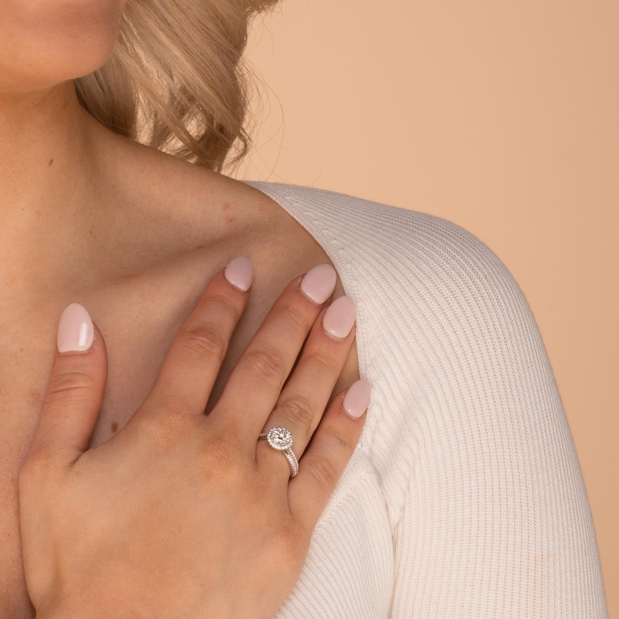 1 ct The Addison Moissanite Diamond Ring - Camile & Stone