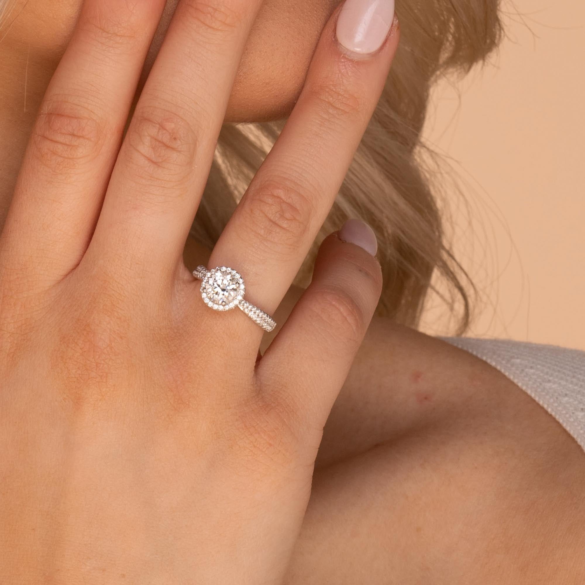 1 ct The Addison Moissanite Diamond Ring - Camile & Stone