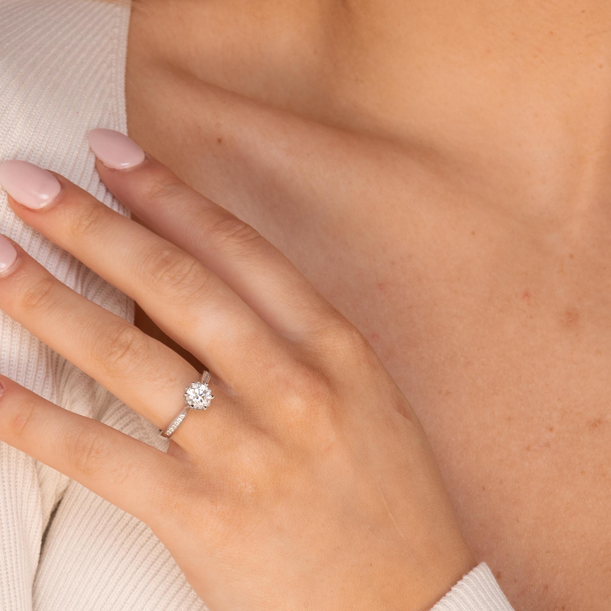 1 ct The Layla Moissanite Diamond Engagement Ring - Camile & Stone