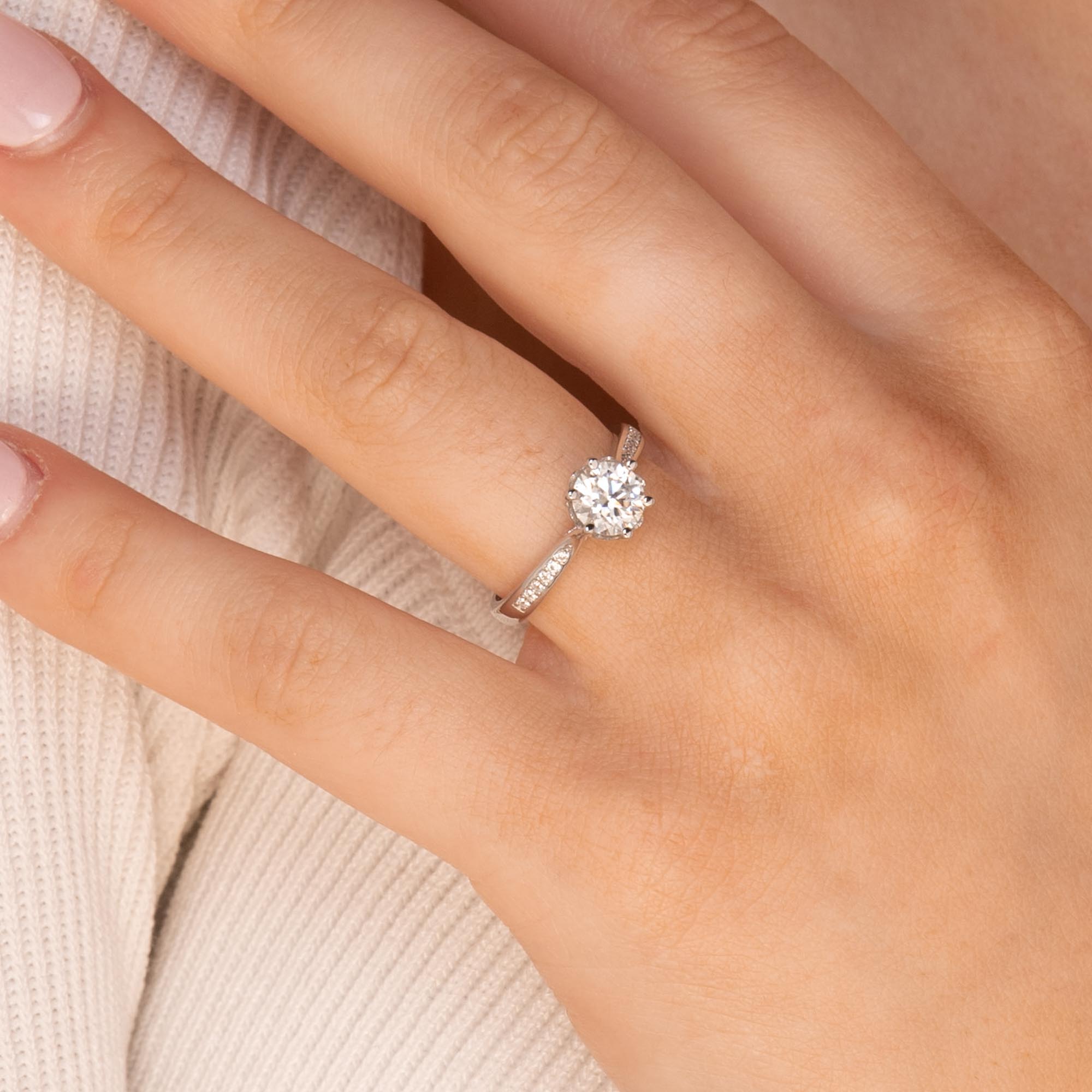 1 ct The Layla Moissanite Diamond Engagement Ring - Camile & Stone