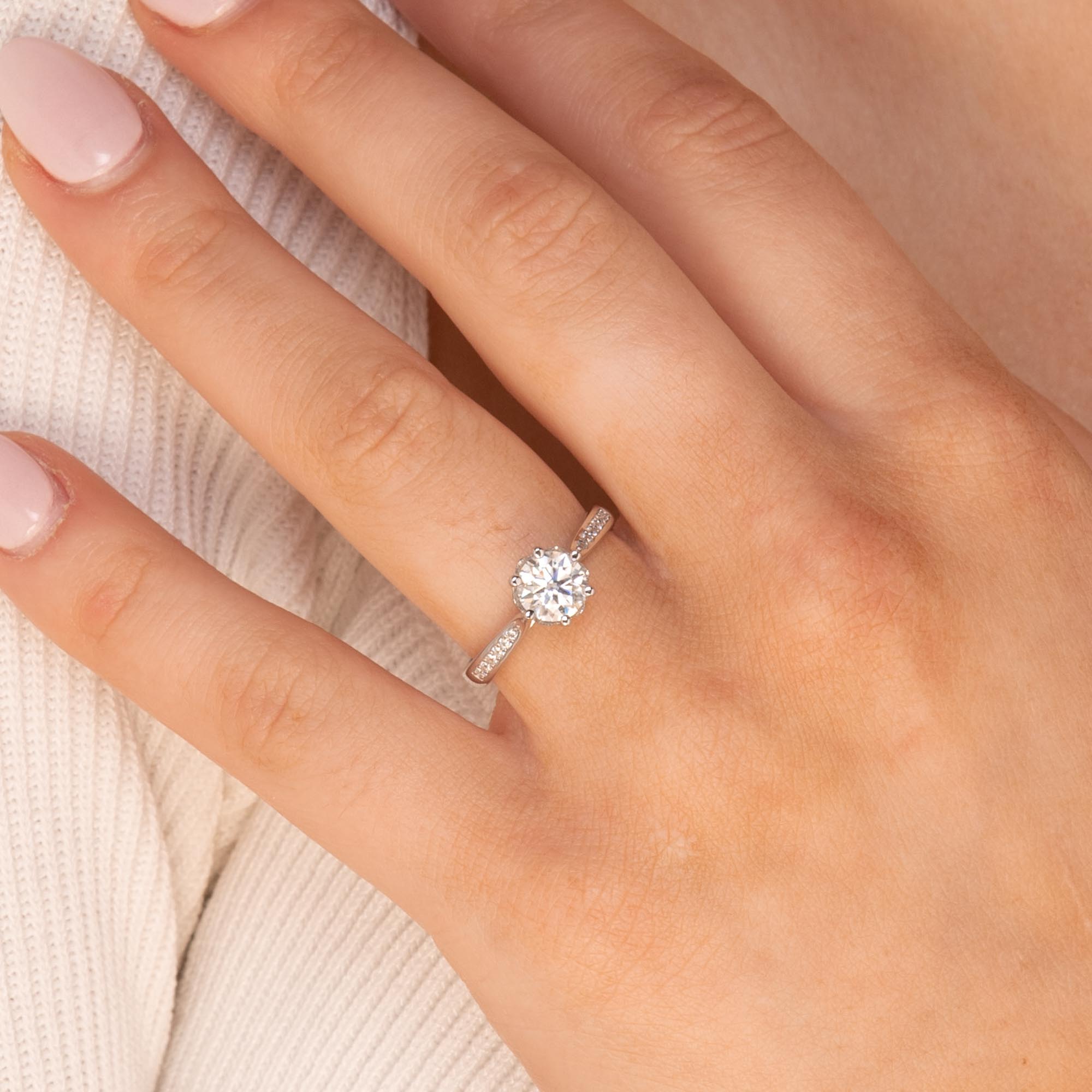 1 ct The Layla Moissanite Diamond Engagement Ring - Camile & Stone