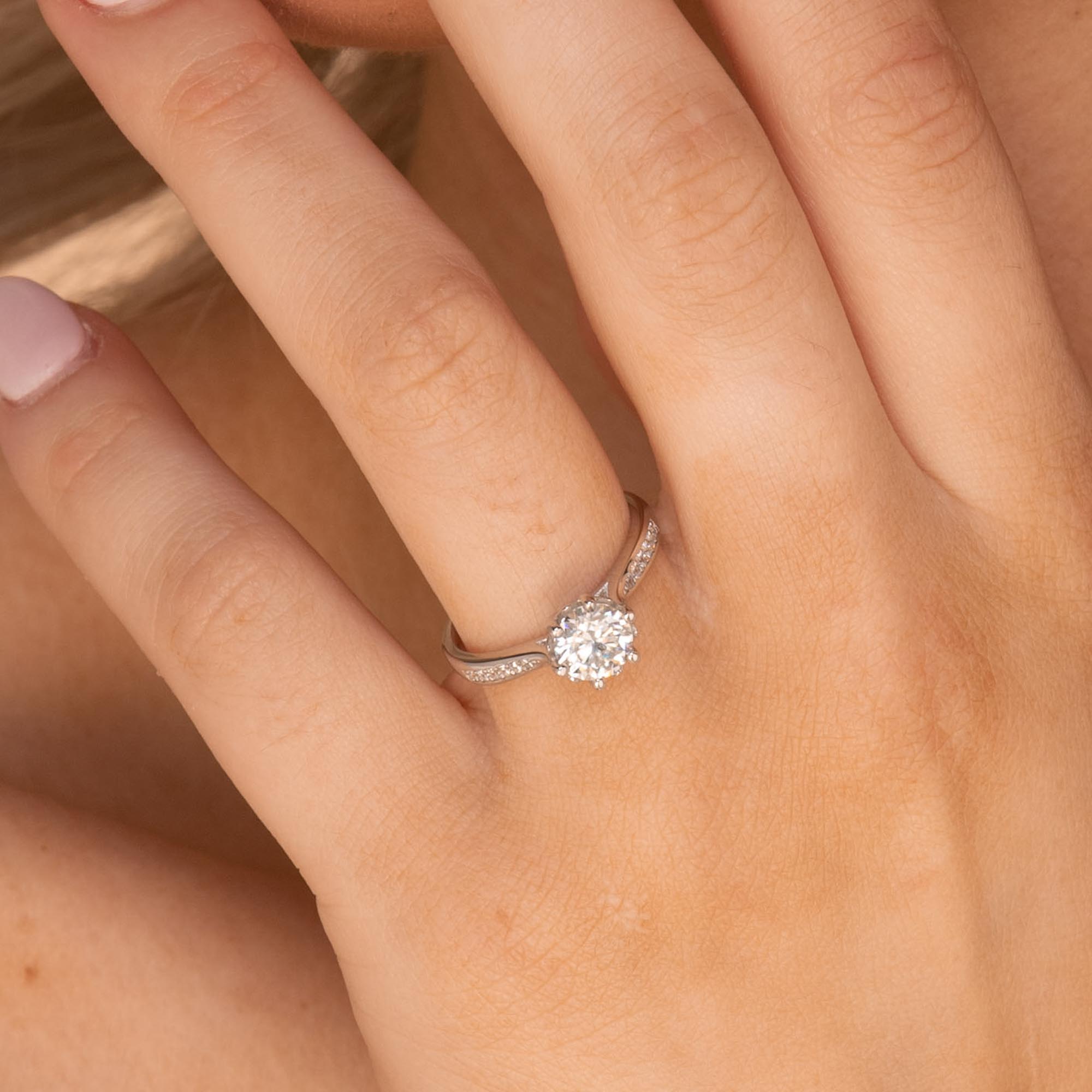 1 ct The Layla Moissanite Diamond Engagement Ring - Camile & Stone