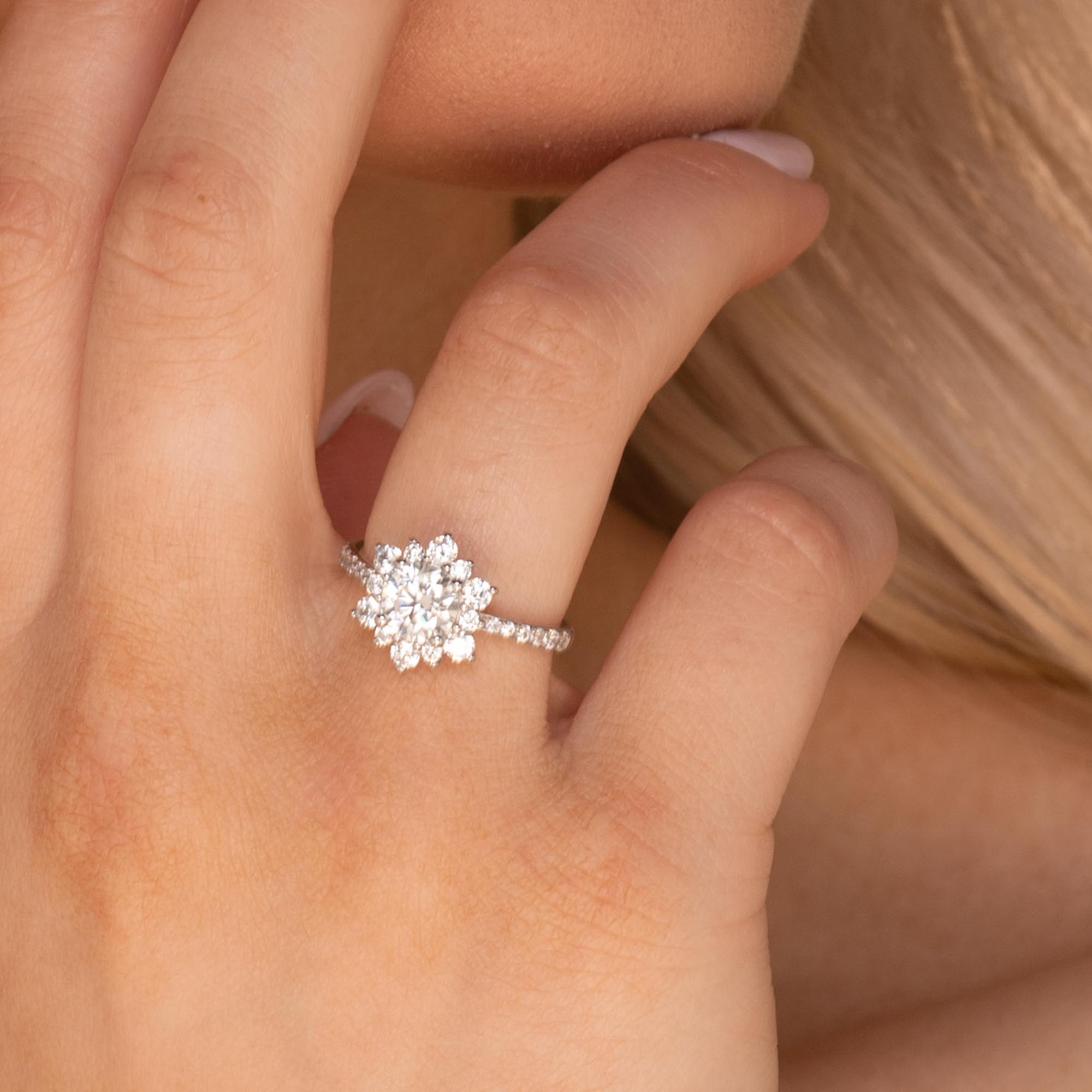 1 ct The Riley Moissanite Diamond Engagement Ring - Camile & Stone