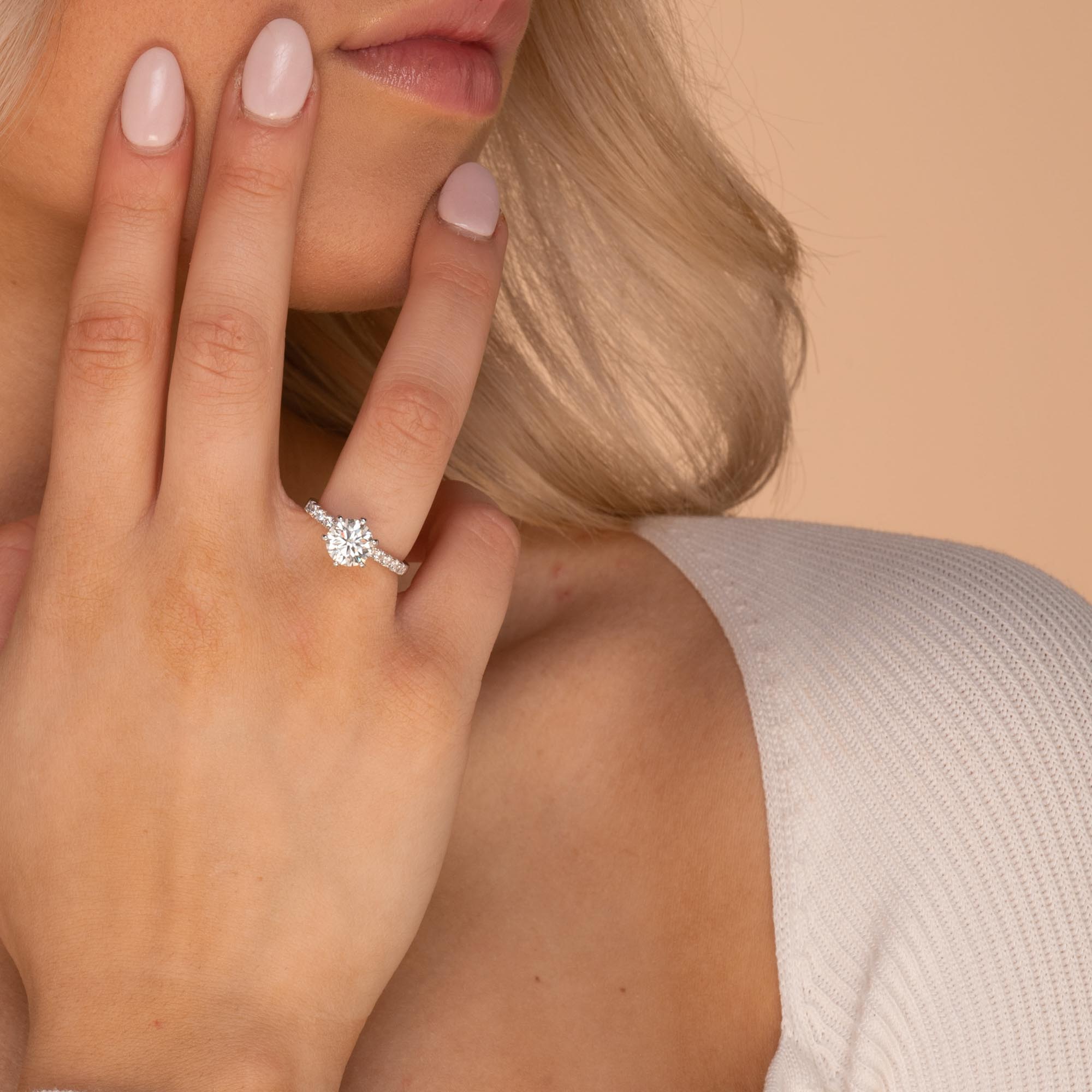 2 ct The Classic Moissanite Diamond Engagement Ring - Camile & Stone