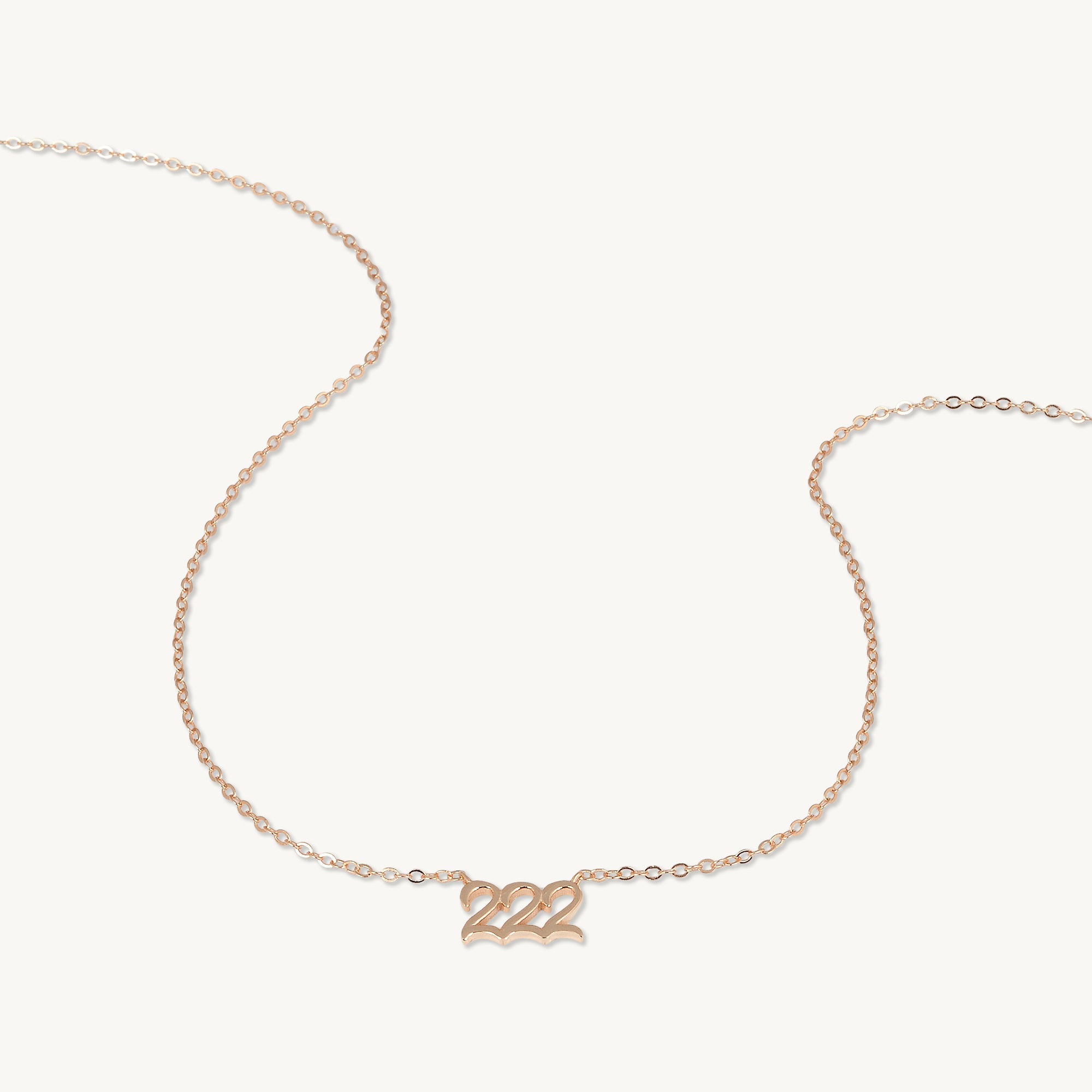 222 Angel Number Pendant Necklace - Camile & Stone