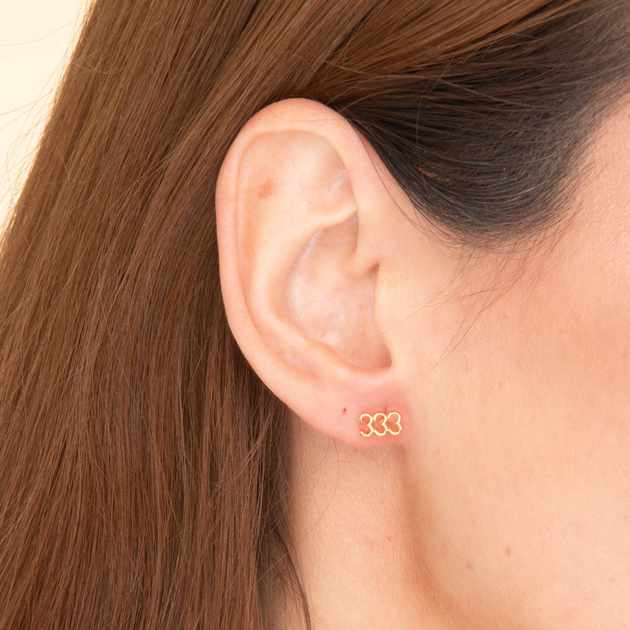 333 Angel Number Earrings - Camile & Stone