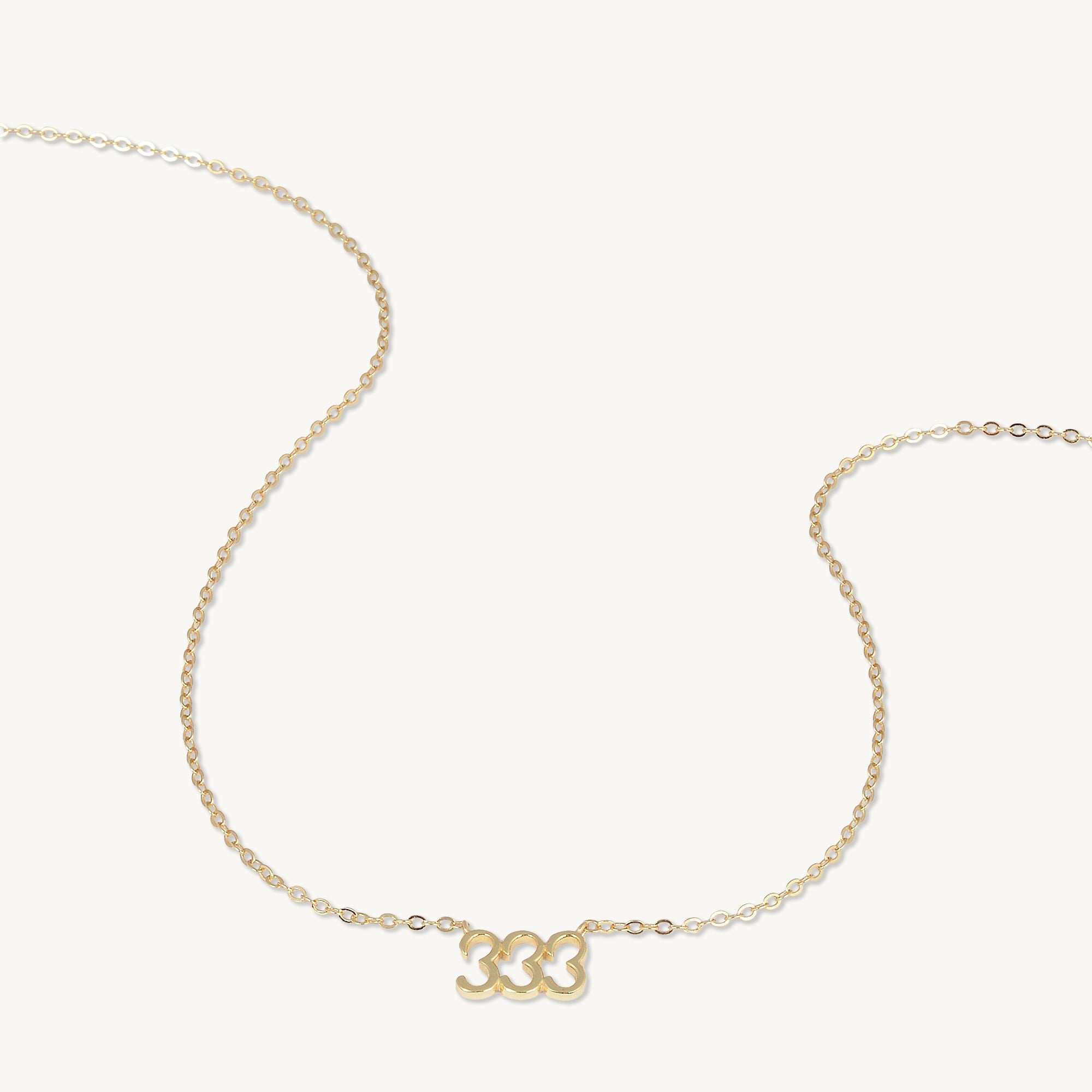 333 Angel Number Pendant Necklace - Camile & Stone