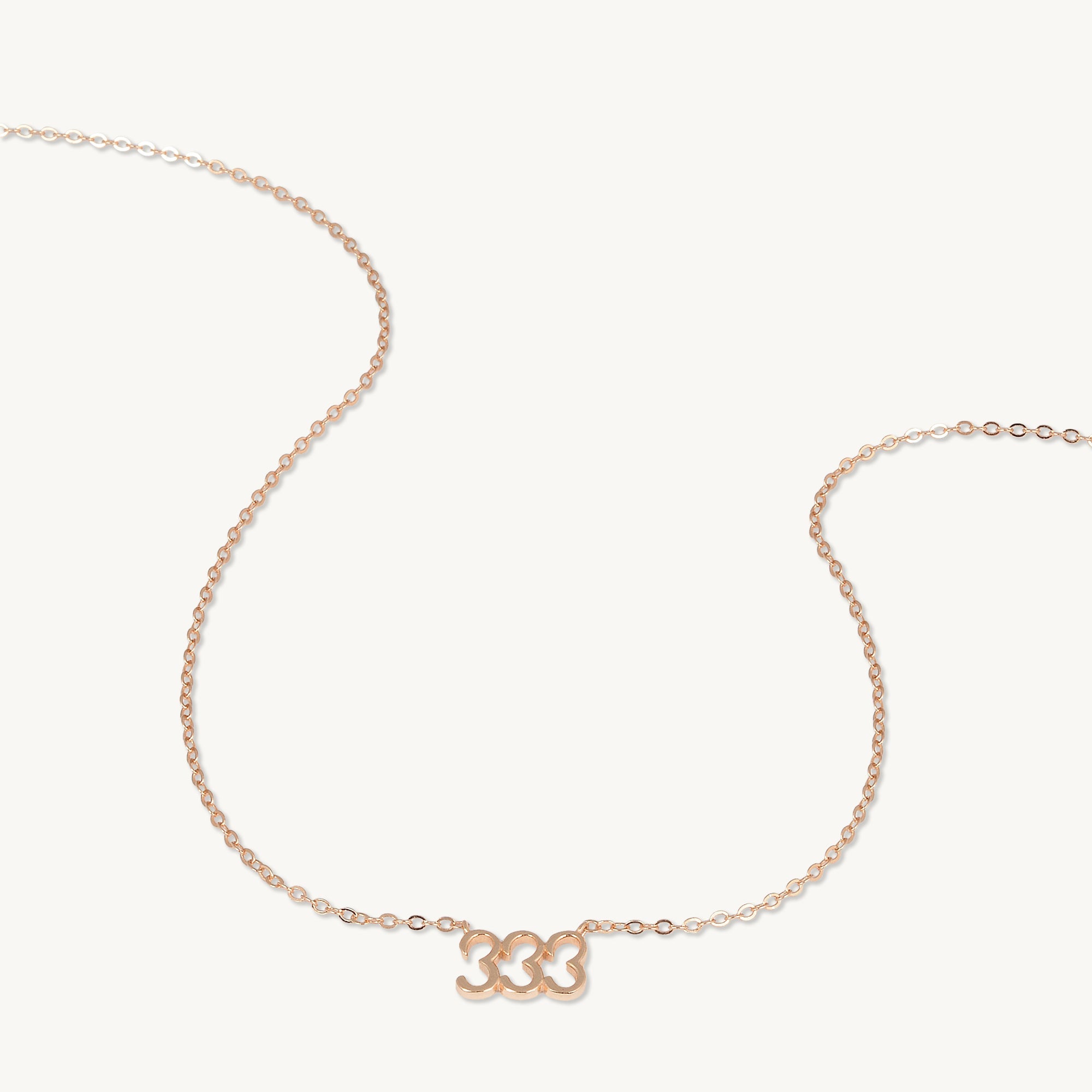 333 Angel Number Pendant Necklace - Camile & Stone