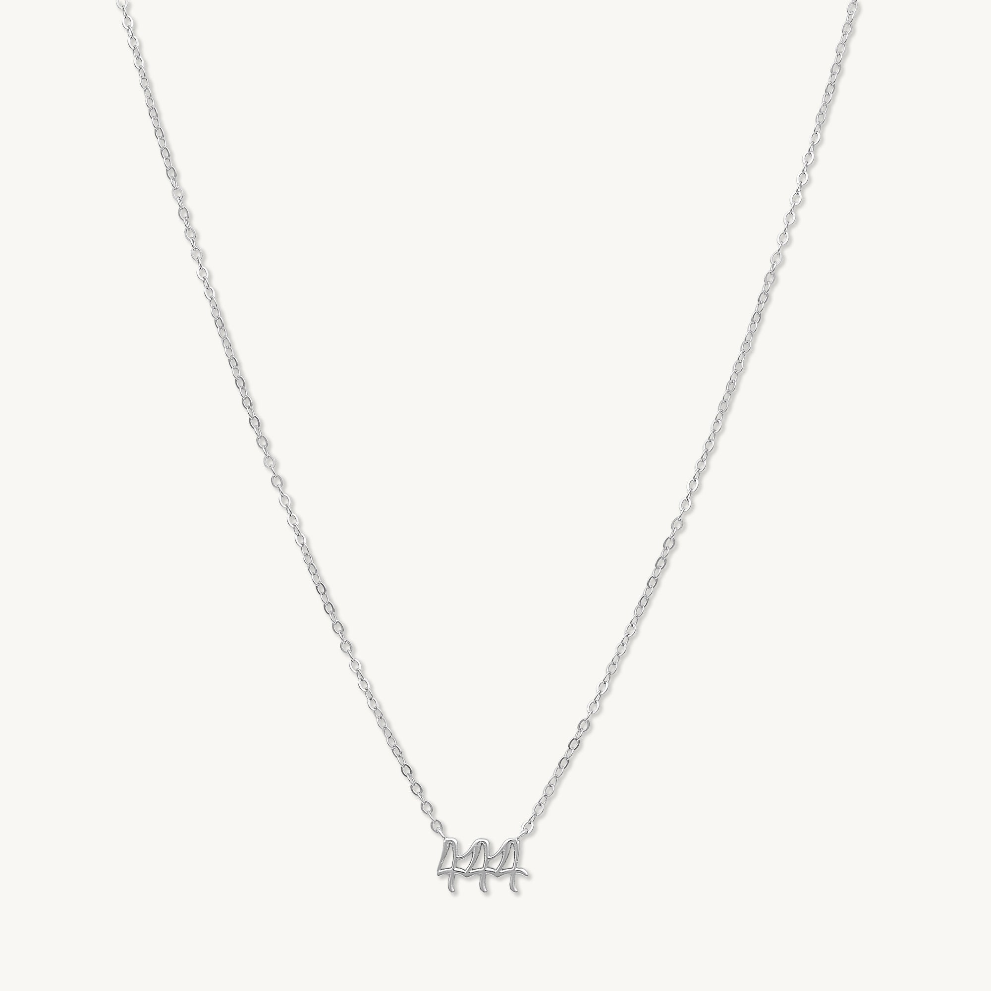 444 Angel Number Pendant Necklace - Camile & Stone