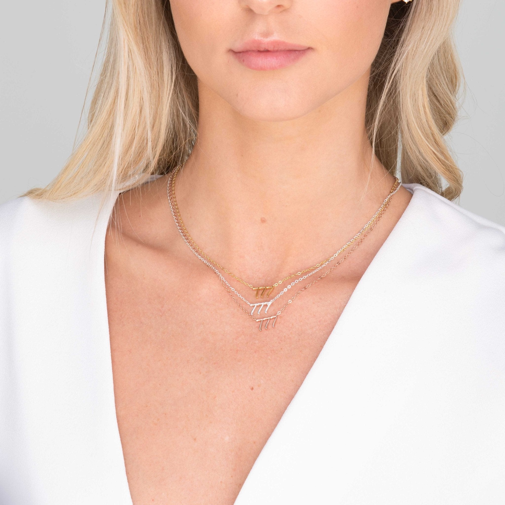 777 Angel Number Pendant Necklace - Camile & Stone