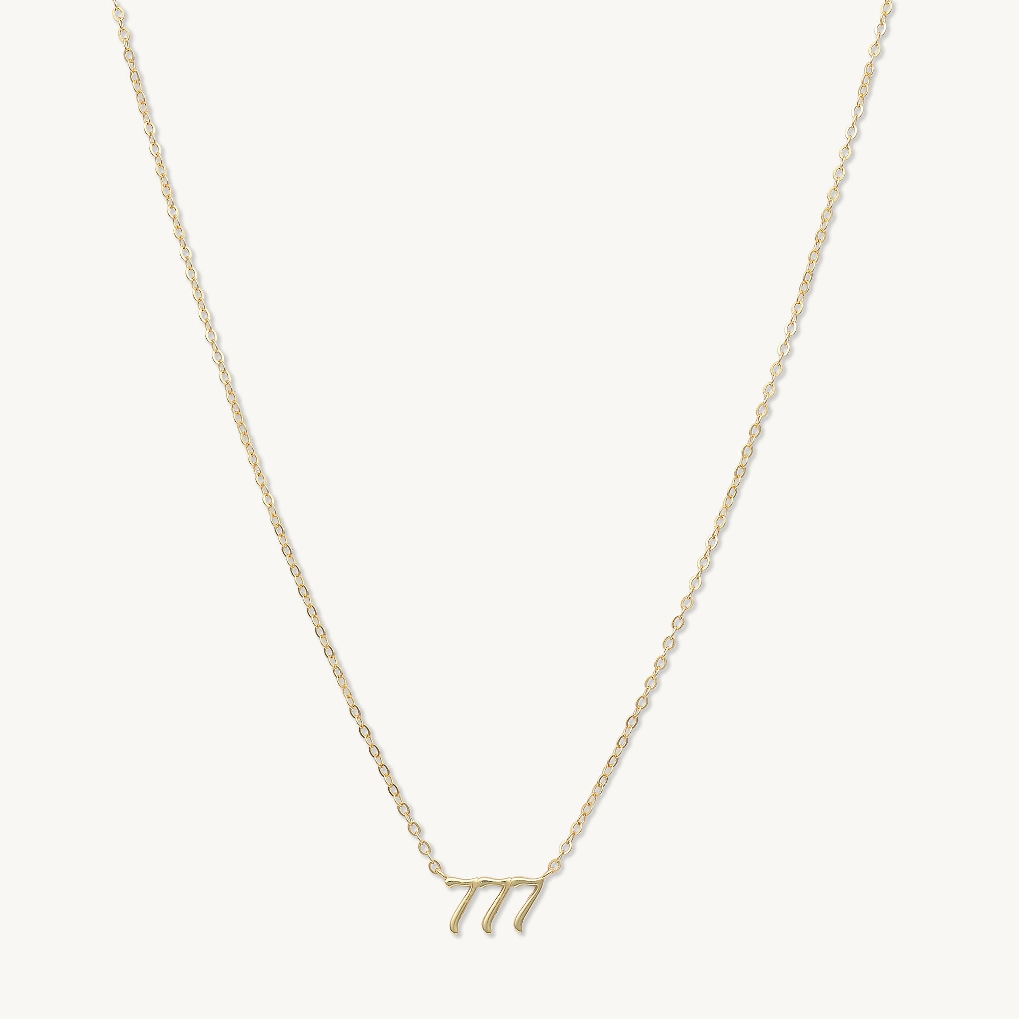 777 Angel Number Pendant Necklace - Camile & Stone