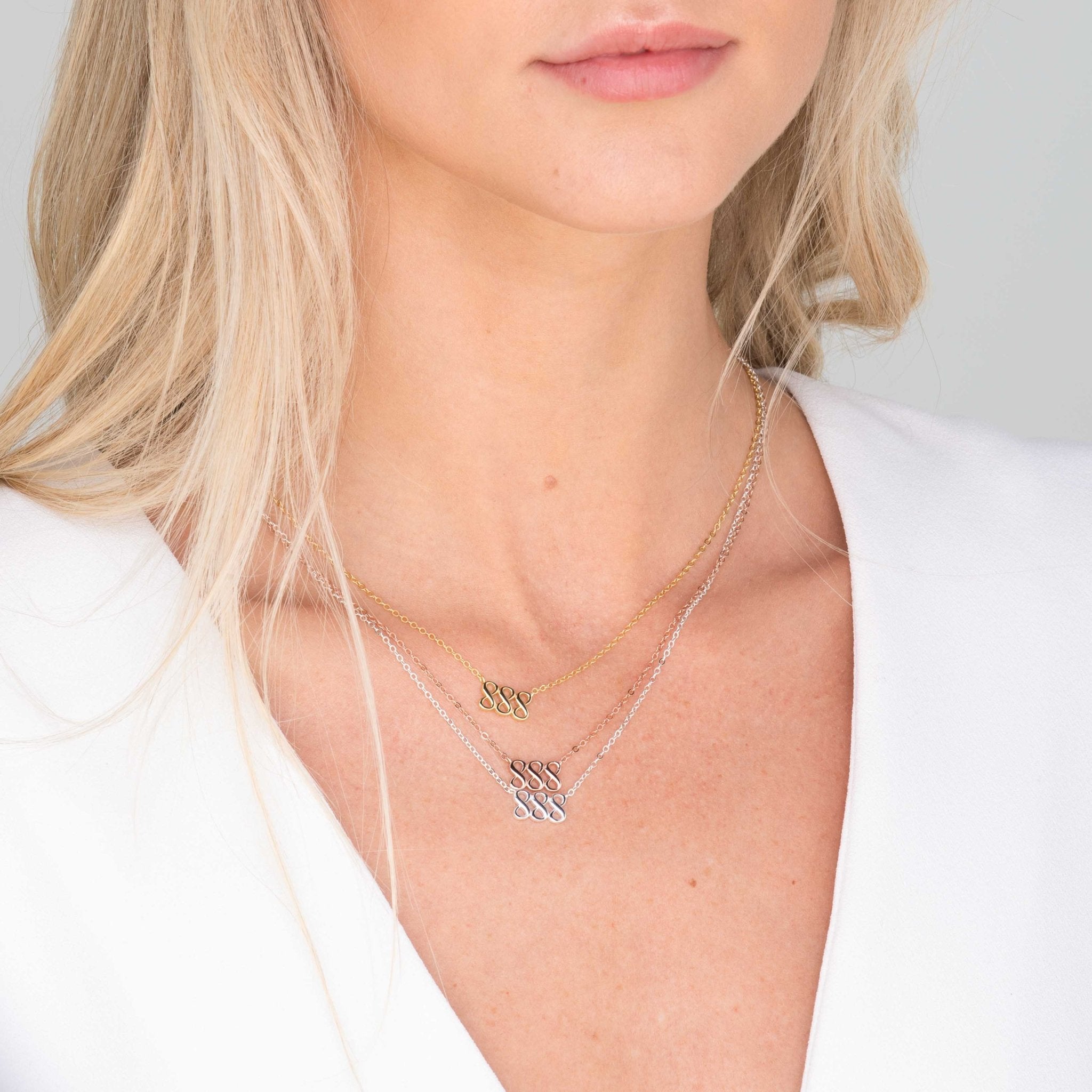 888 Angel Number Pendant Necklace - Camile & Stone