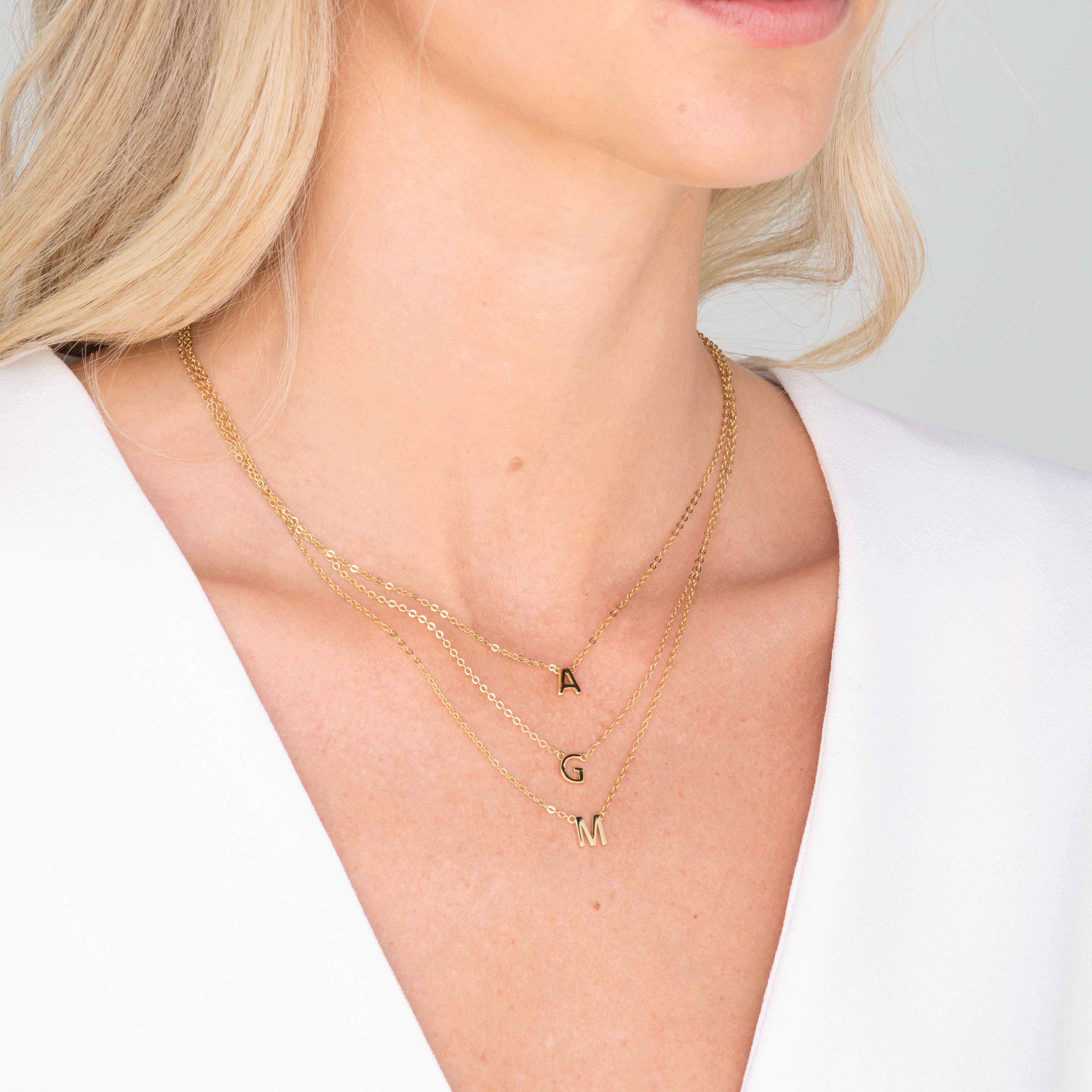 The Original Single Initial Letter Necklace
