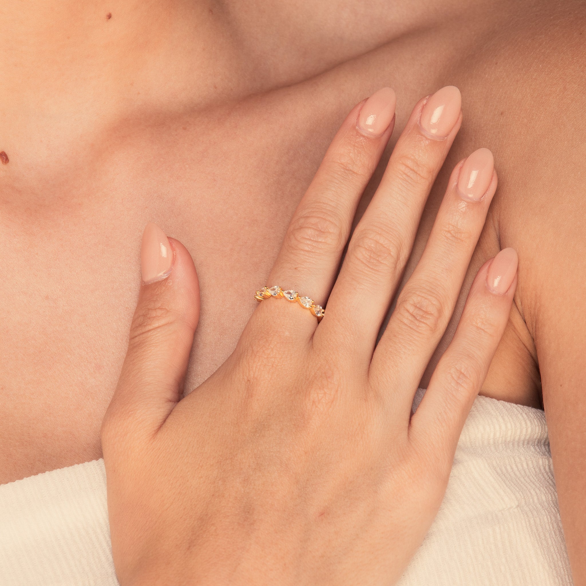 The Nora Pear Sapphire Engagement Ring