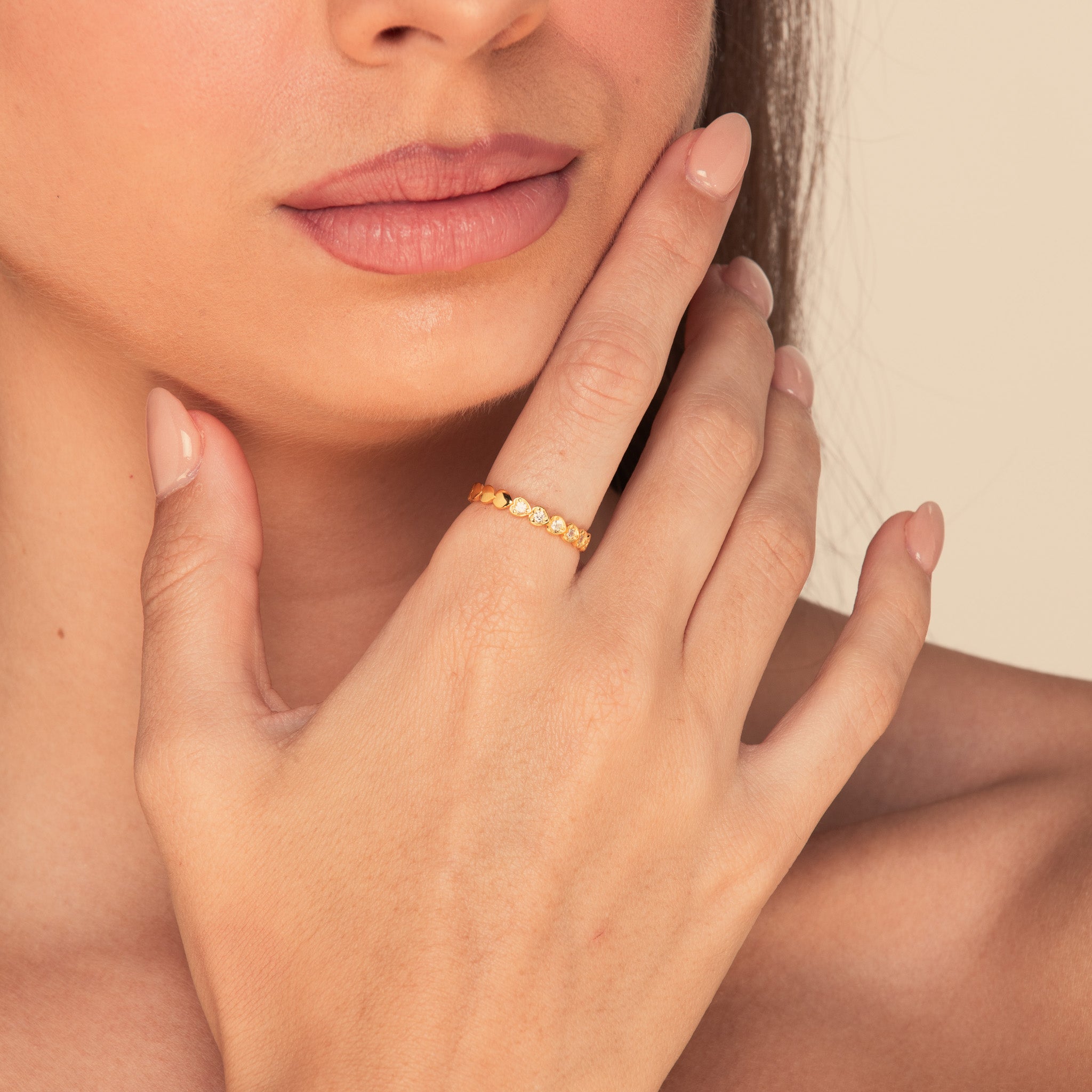 The Adeline Heart Sapphire Engagement Ring