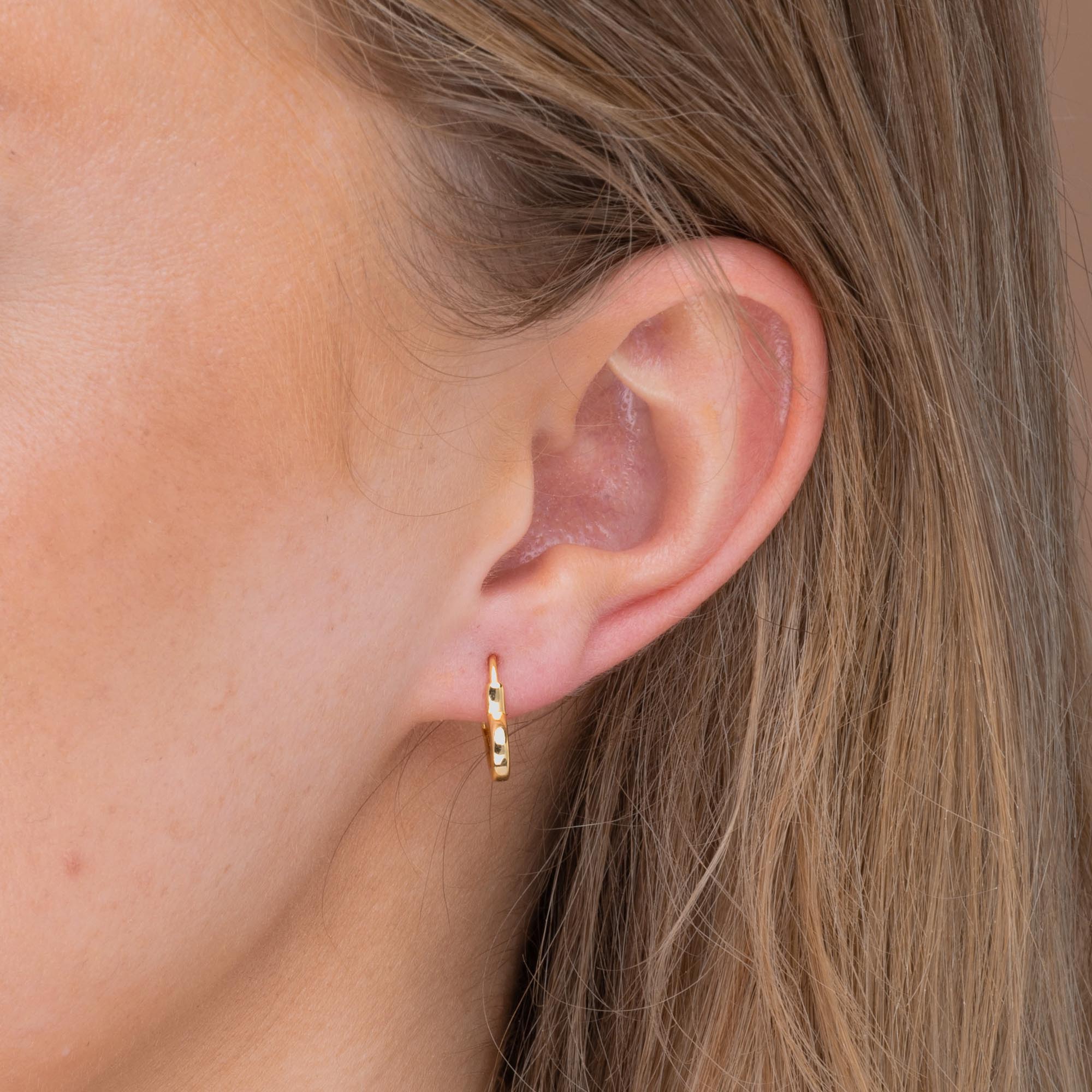 Heart Huggie Earrings