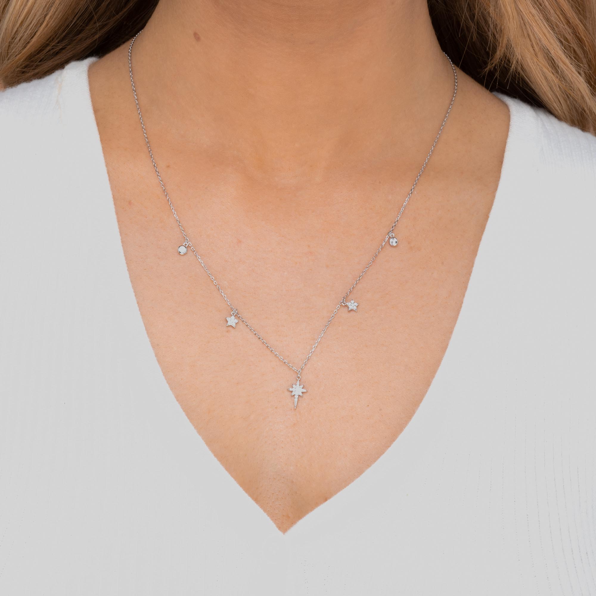 Bright North Star Sapphire Necklace