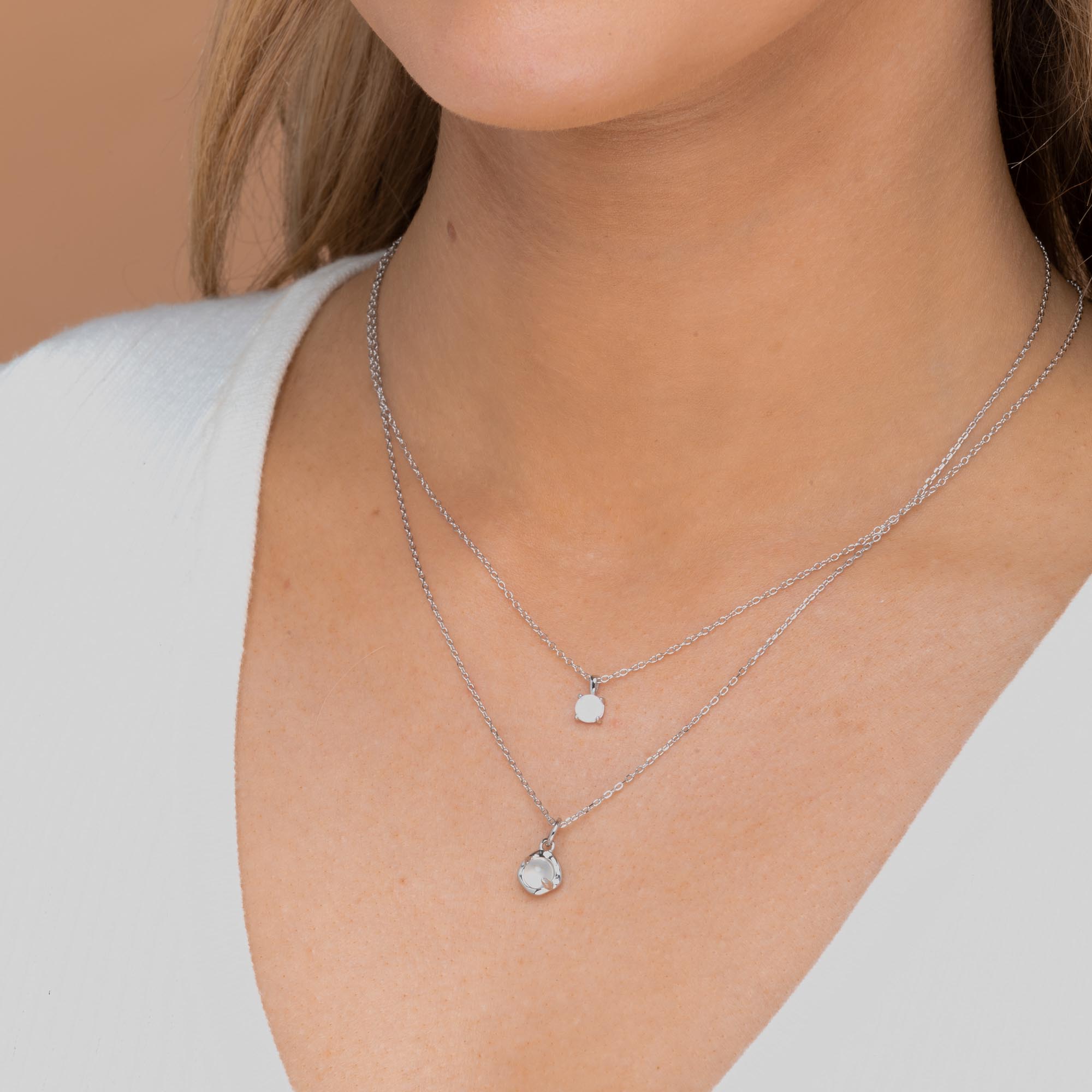 Moonstone Pendant Necklace