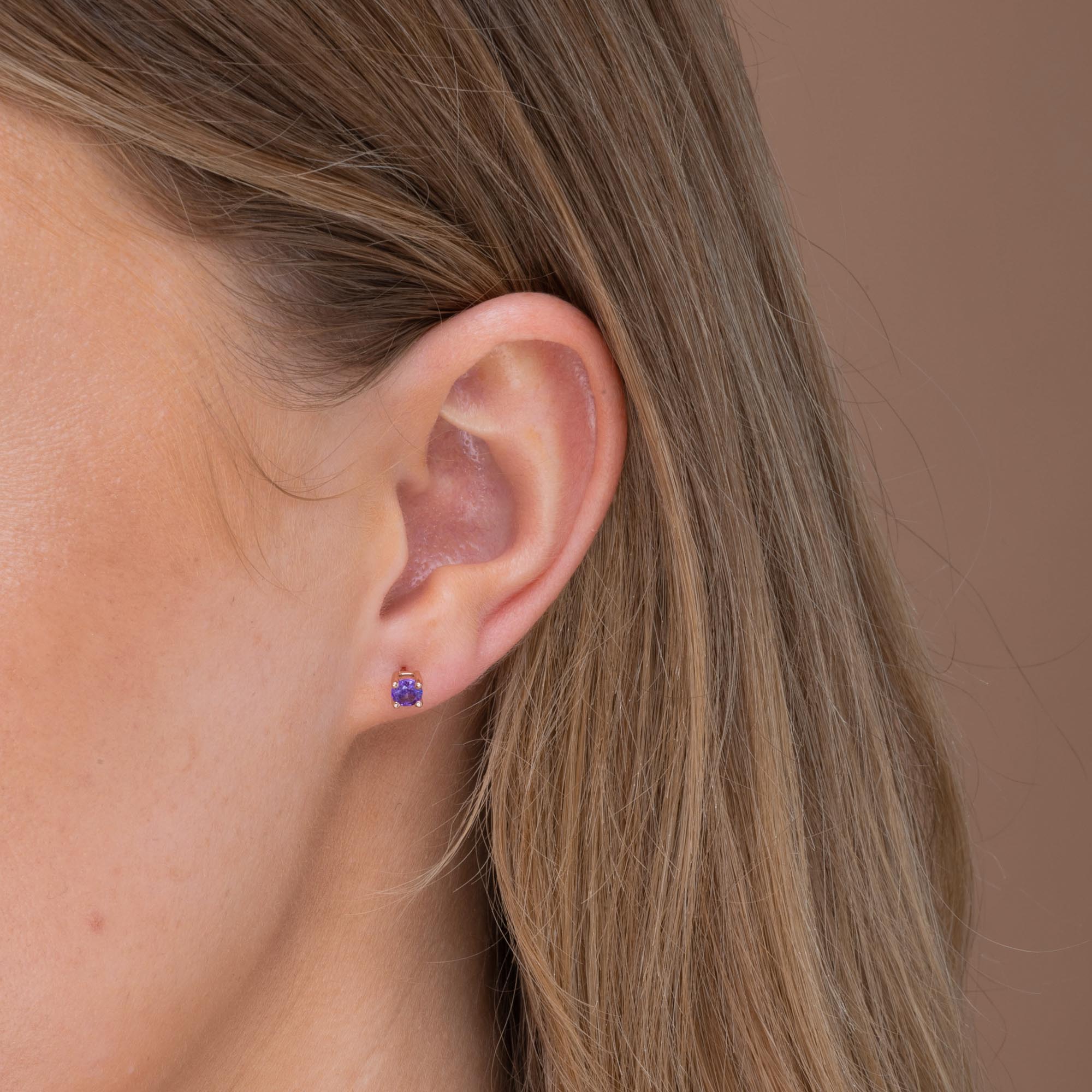 Classic Birthstone Earrings February