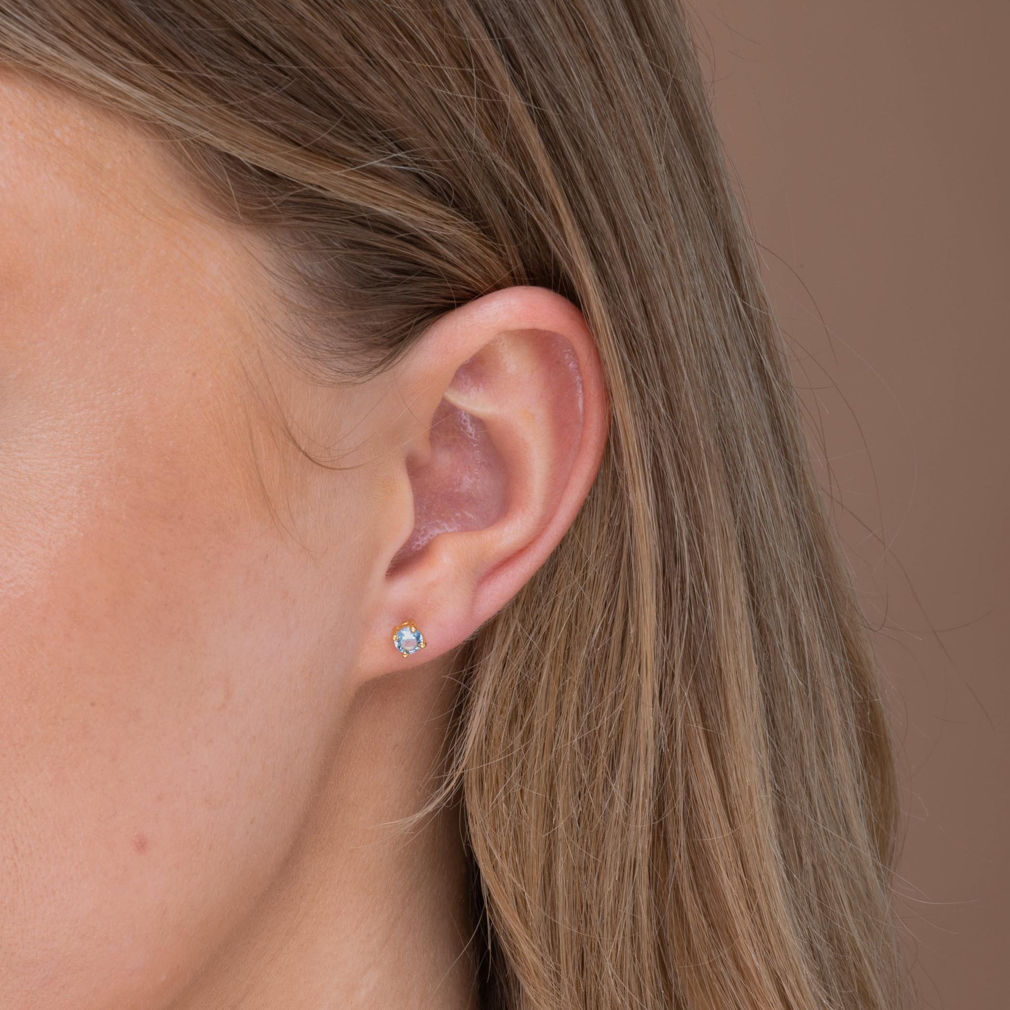 Classic Birthstone Earrings March