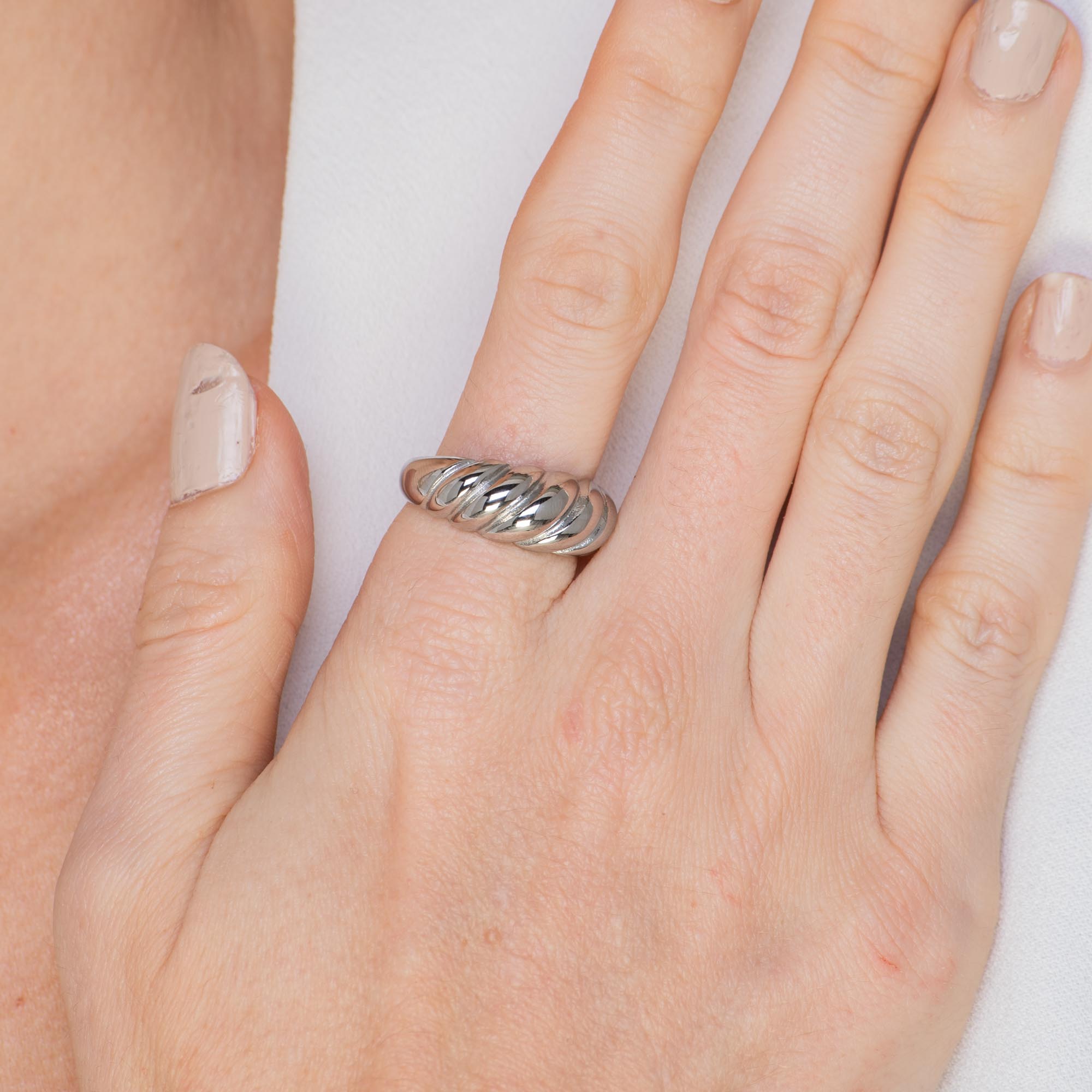 Croissant Dome Ring