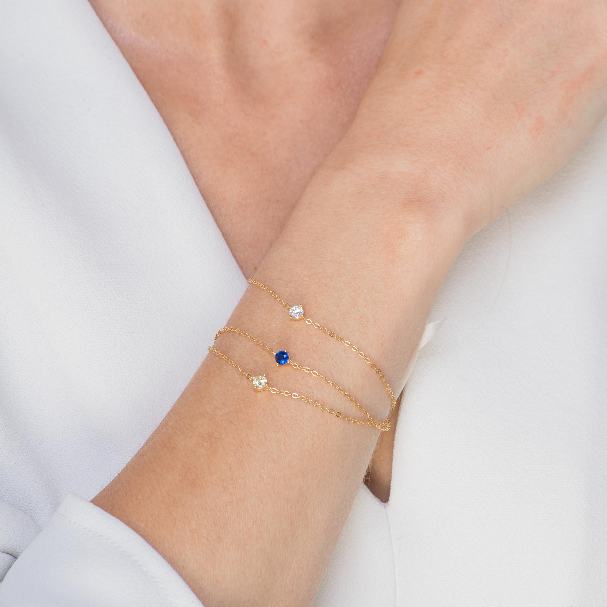 Classic Birthstone April Bracelet