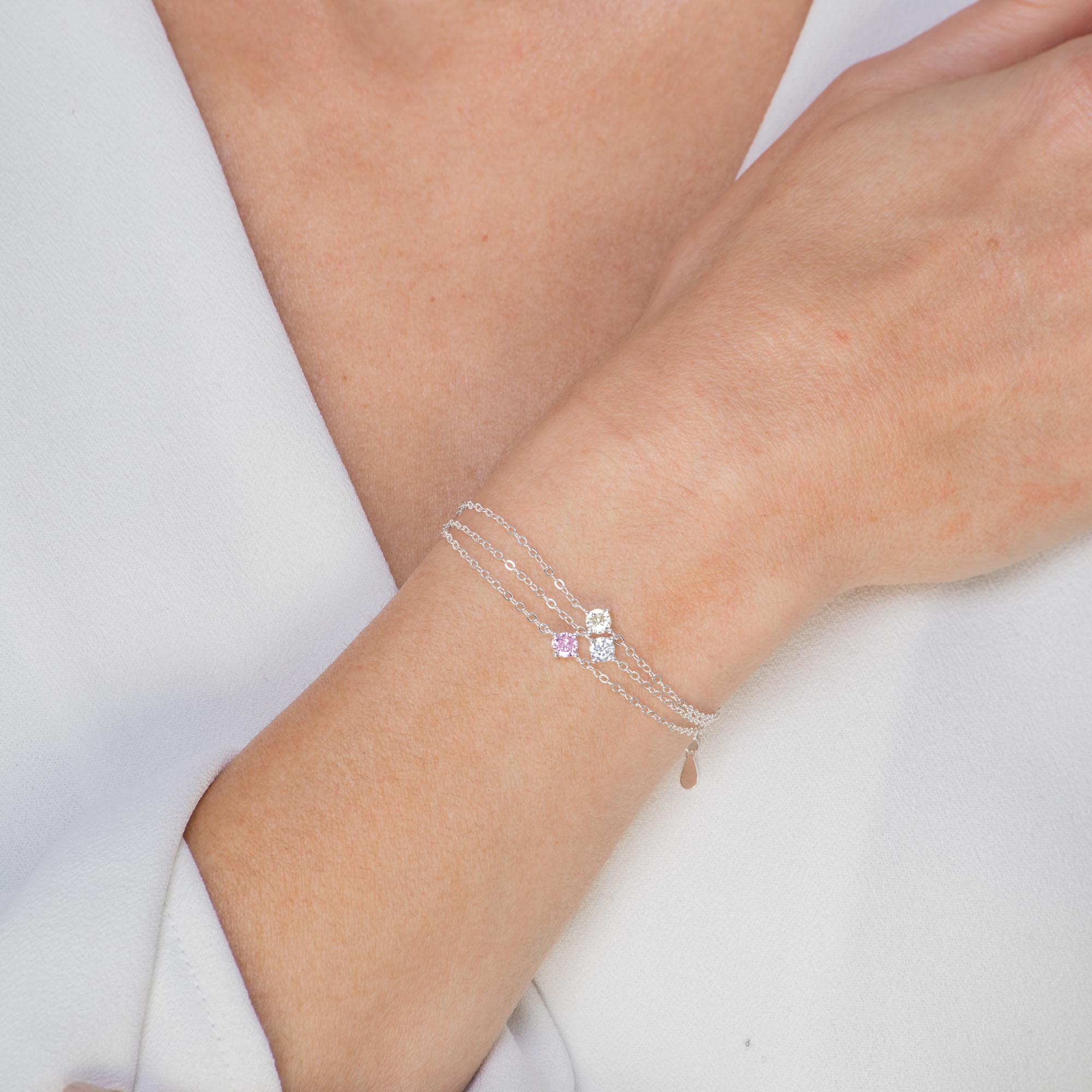 Classic Birthstone April Bracelet