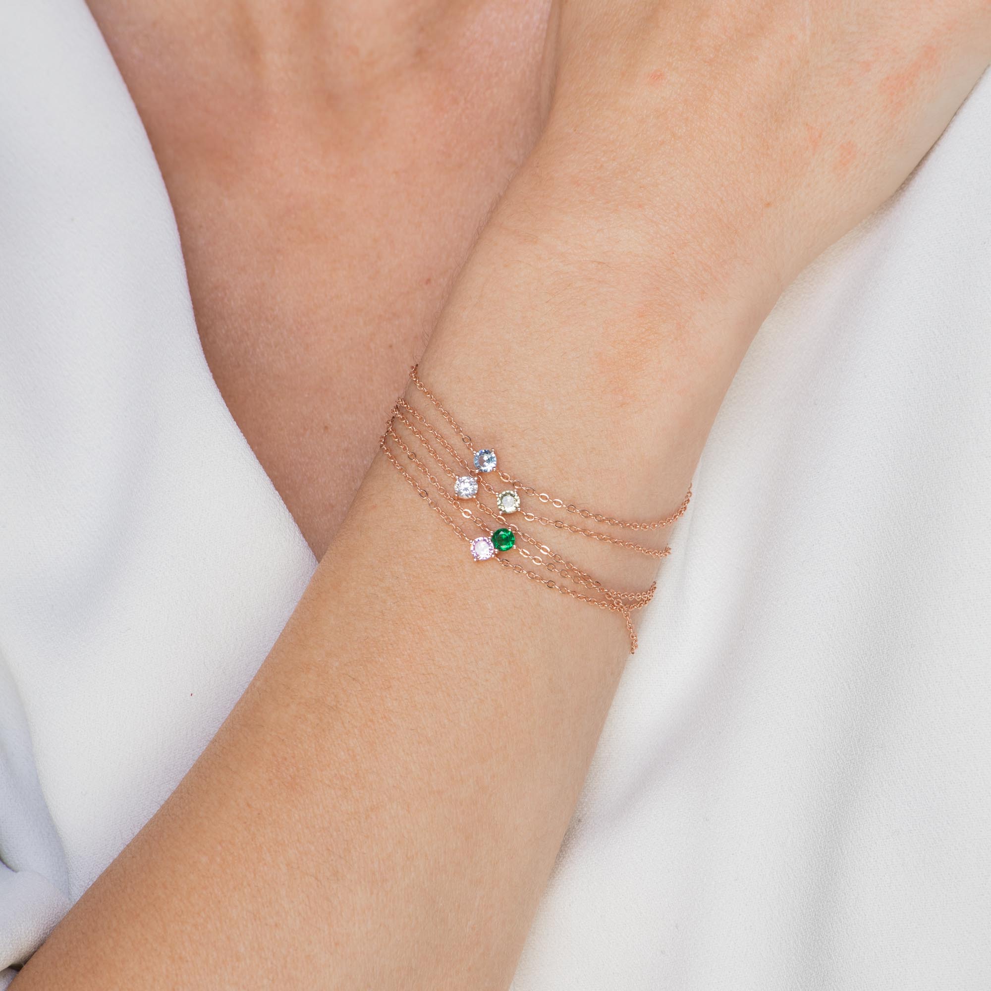 Classic Birthstone Bracelet October