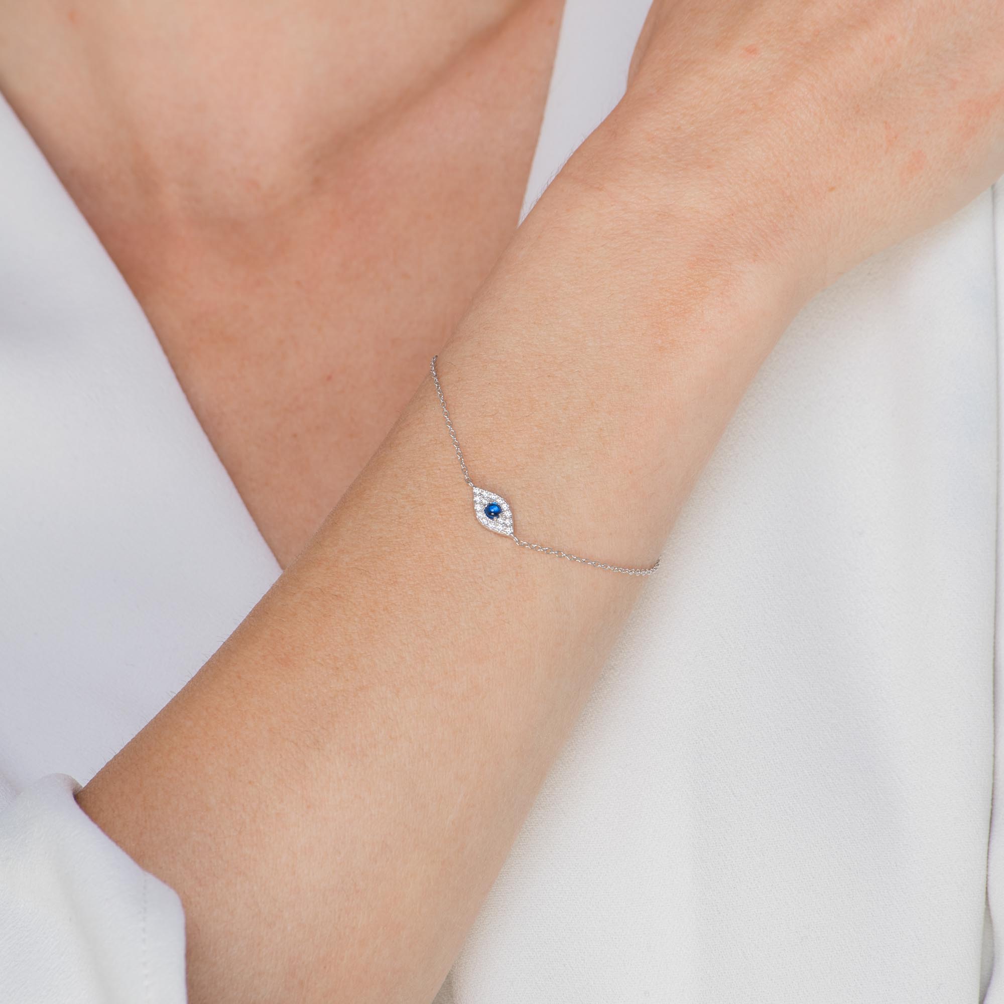 Evil Eye Pave Bracelet