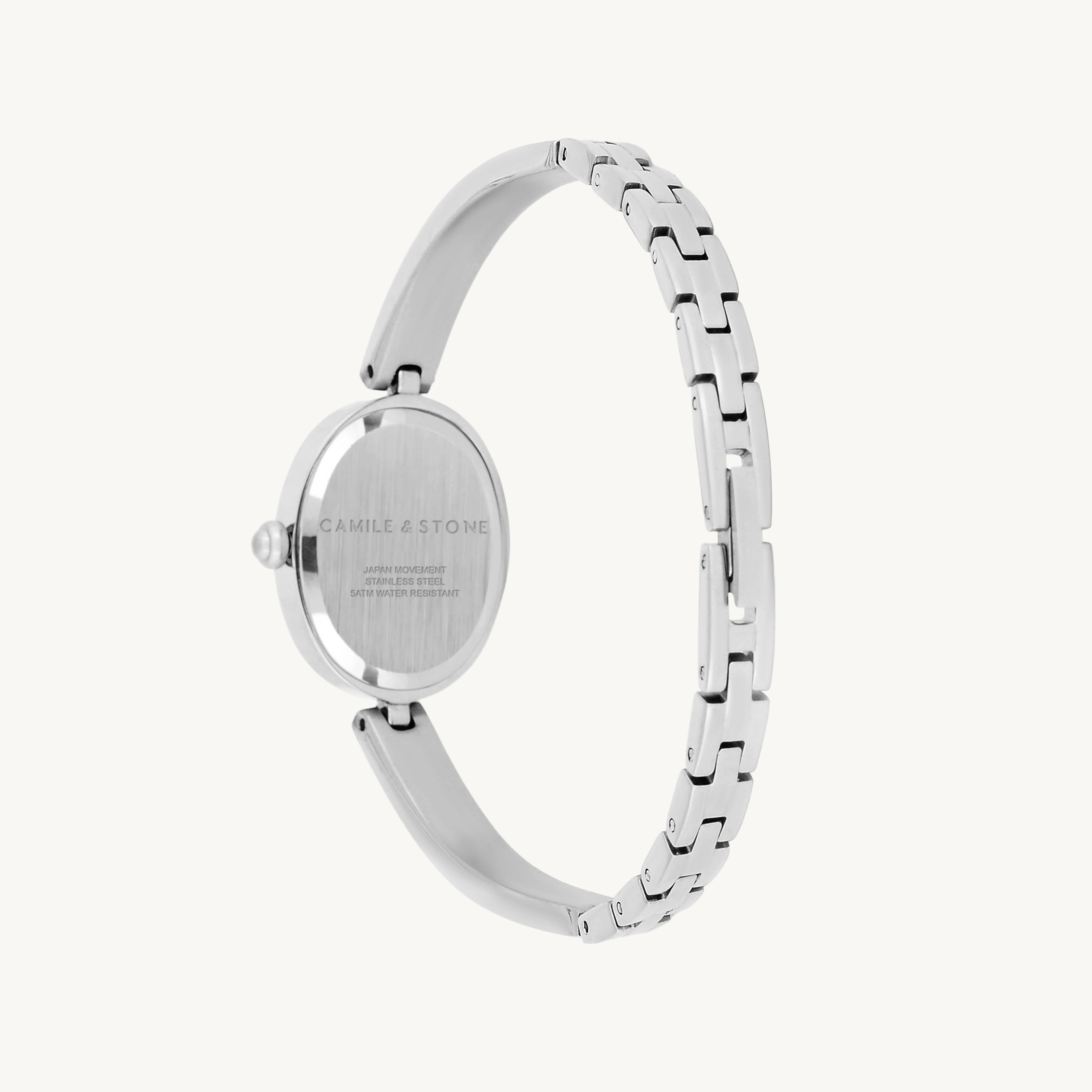 Audrey Two-Tone Oval Watch | Rose Gold