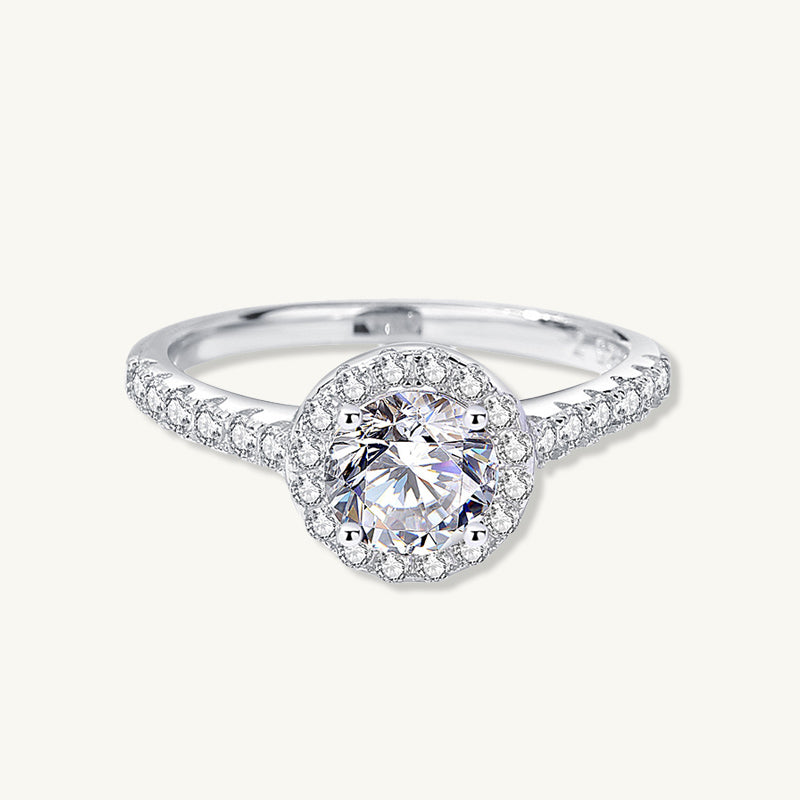 1 ct The Victoria Moissanite Diamond Engagement Ring