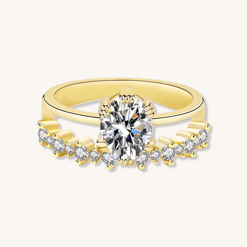 1.5 ct The Willow Moissanite Diamond Engagement Ring