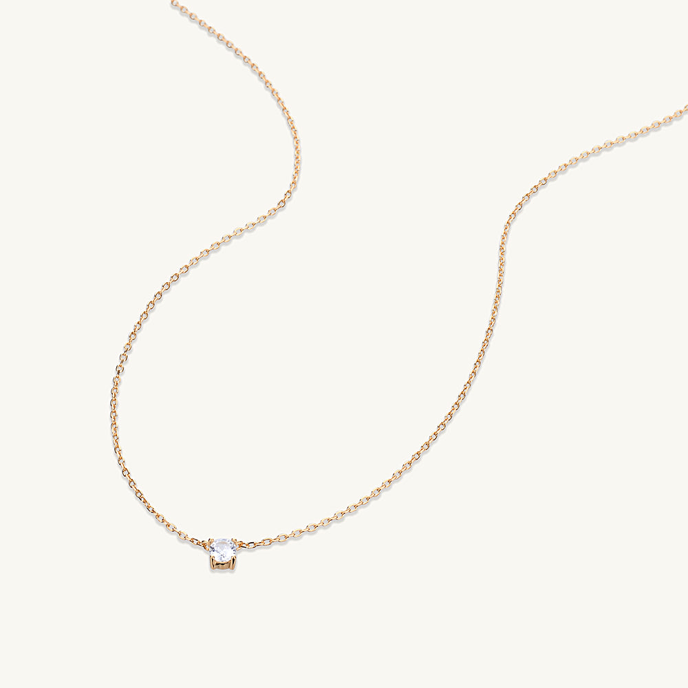 Round Sapphire Necklace