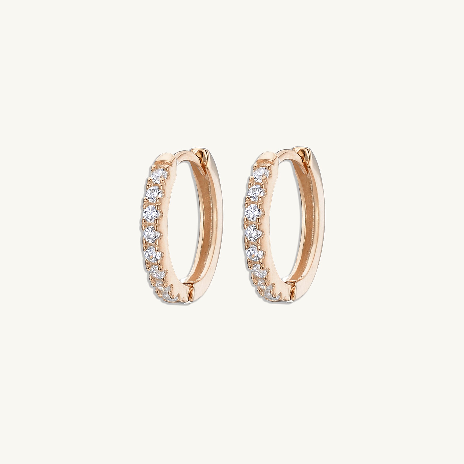 Basic Sapphire Huggie Hoop Earrings