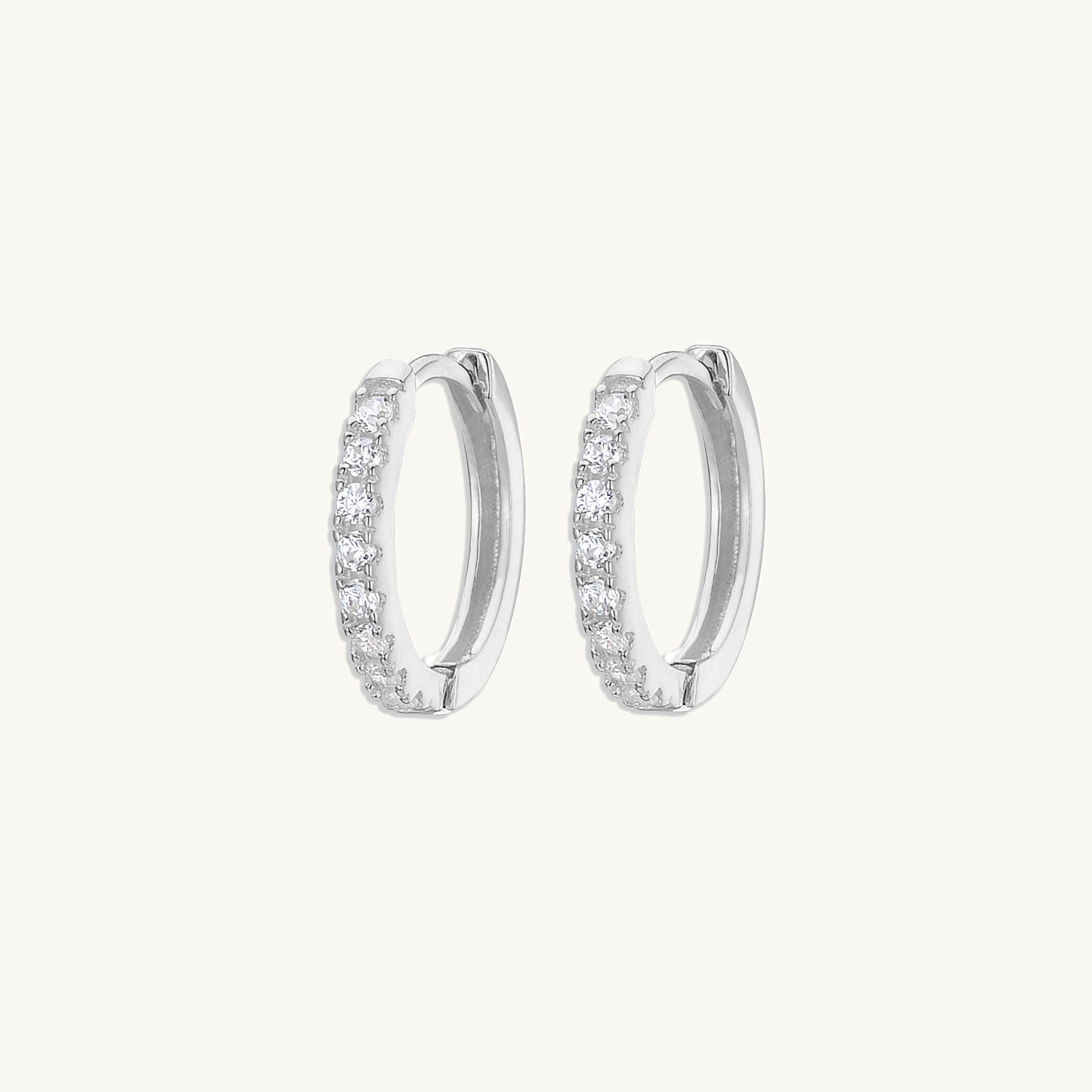 Basic Sapphire Huggie Hoop Earrings