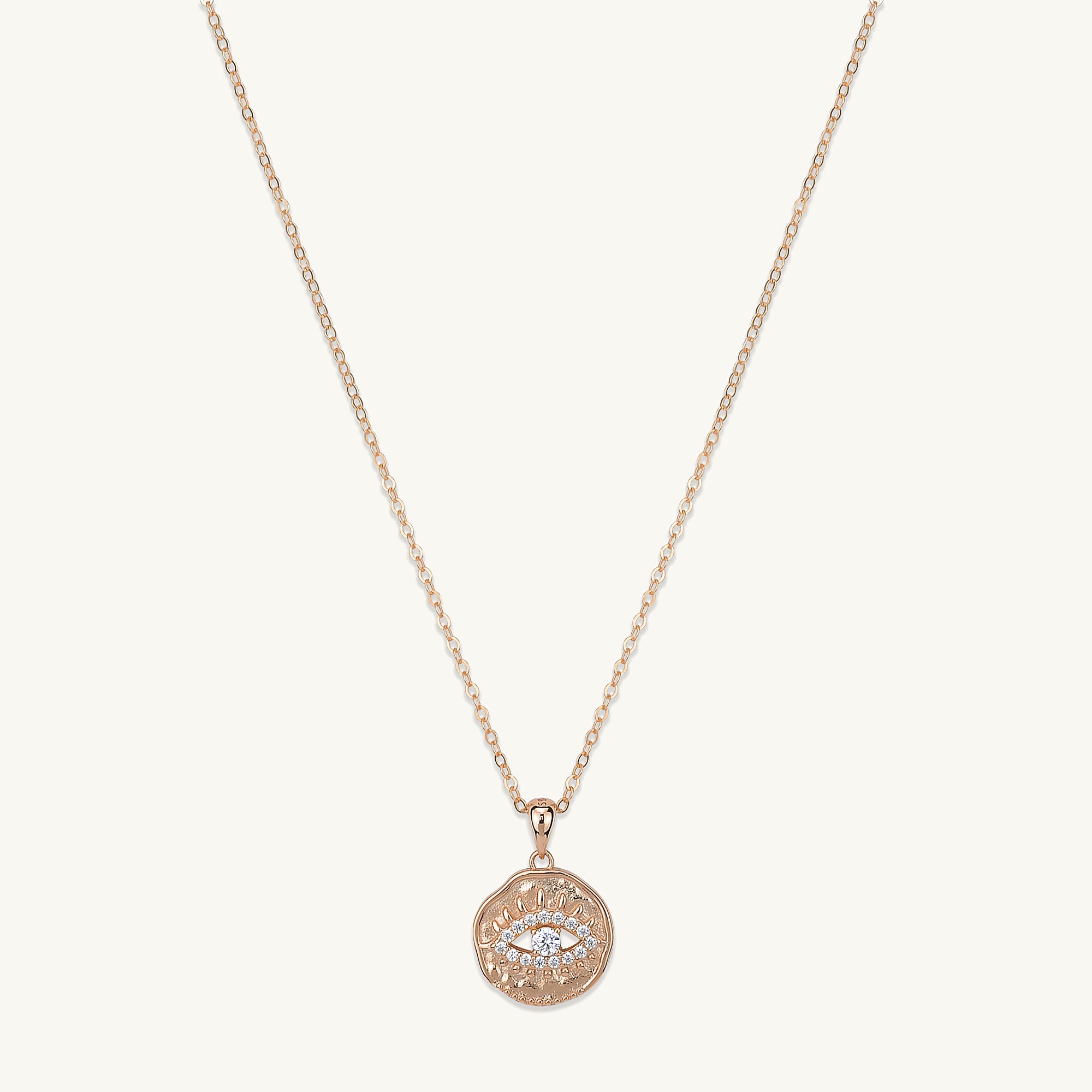 Sapphire Evil Eye Necklace