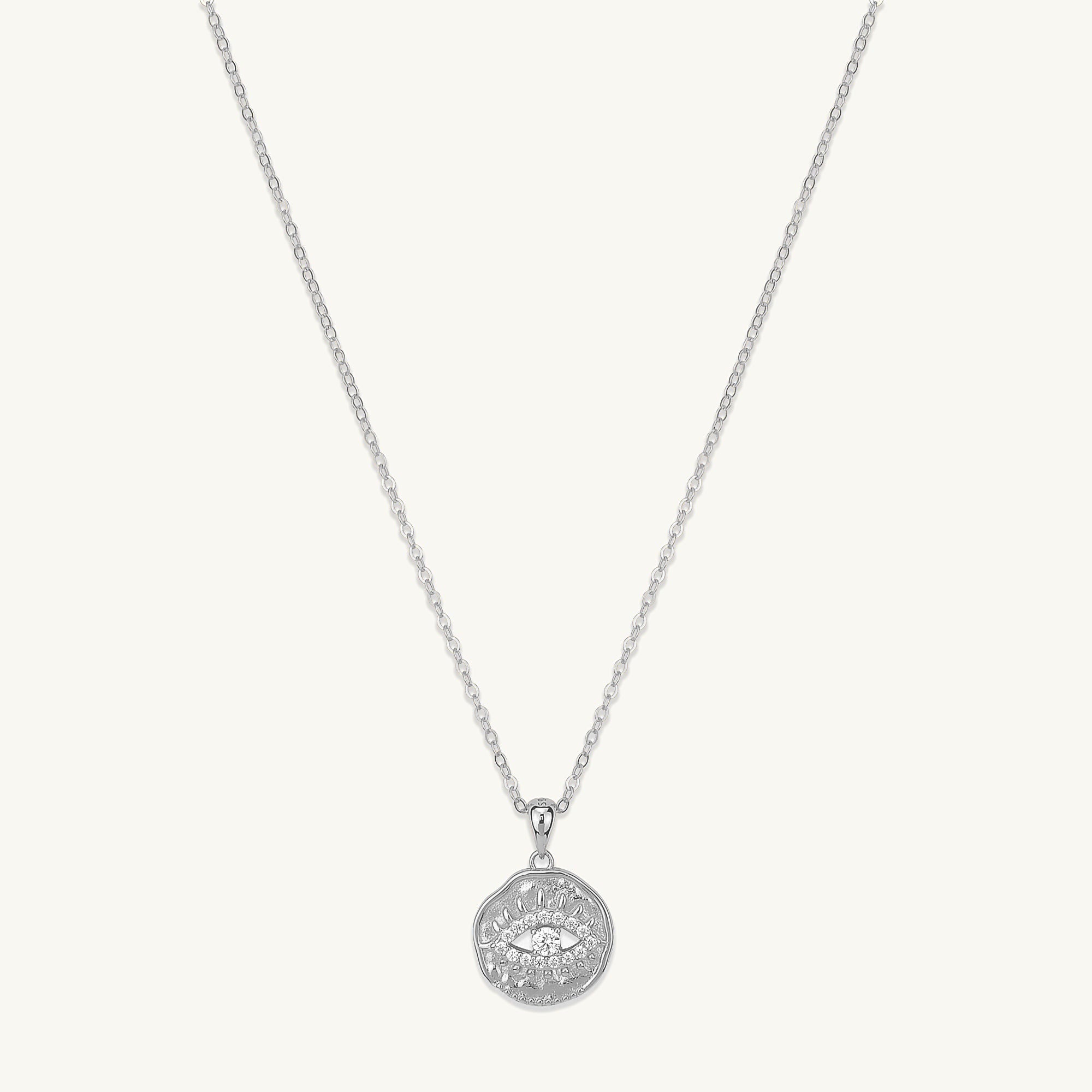 Sapphire Evil Eye Necklace