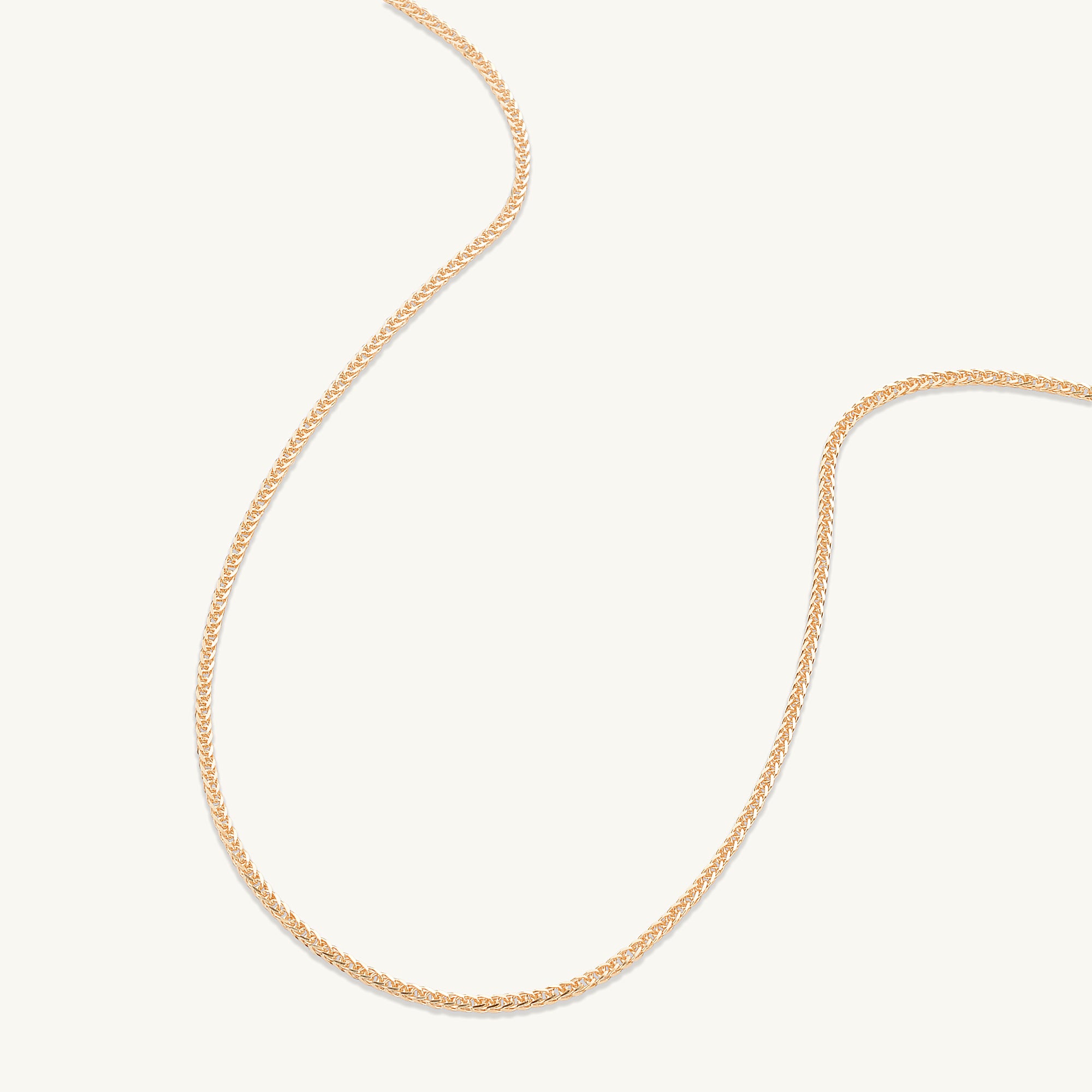 Thin Cable Chain Rope Necklace