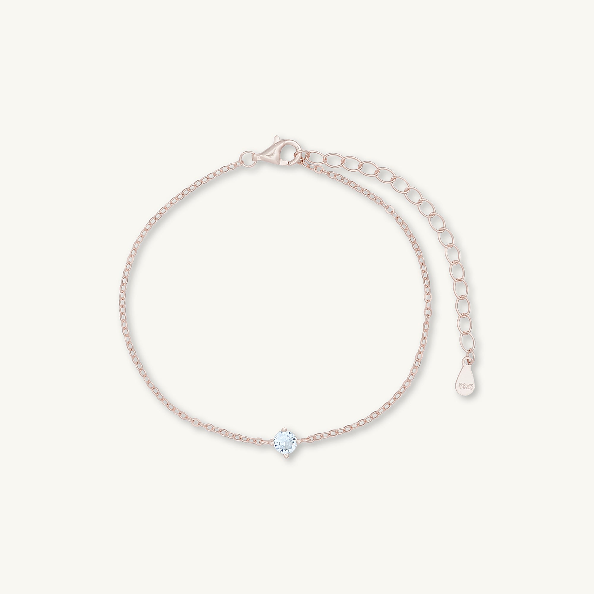 Classic Birthstone Bracelet March
