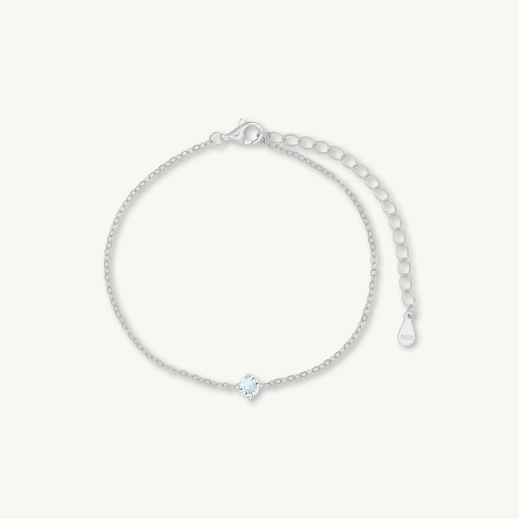 Classic Birthstone Bracelet March