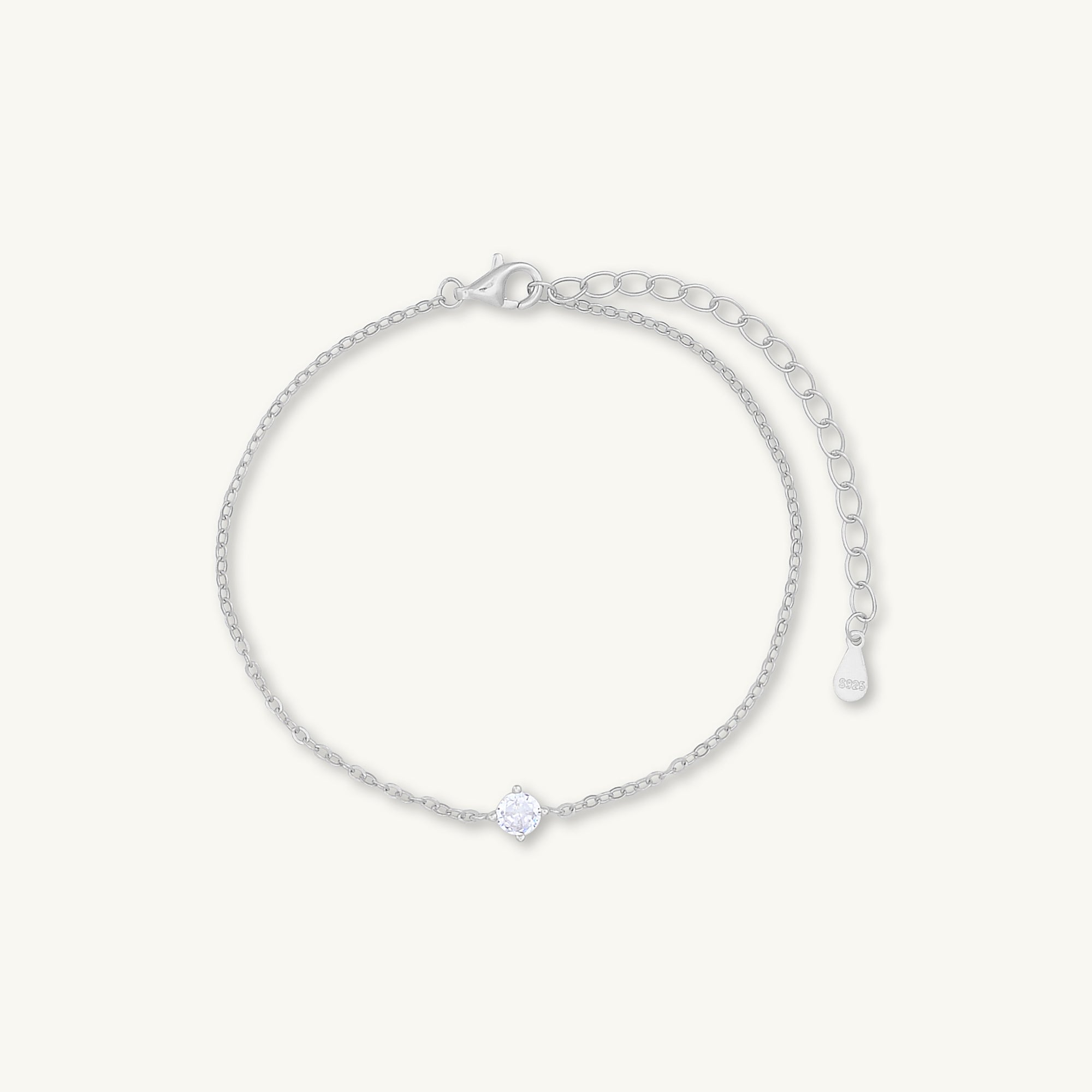 Classic Birthstone April Bracelet