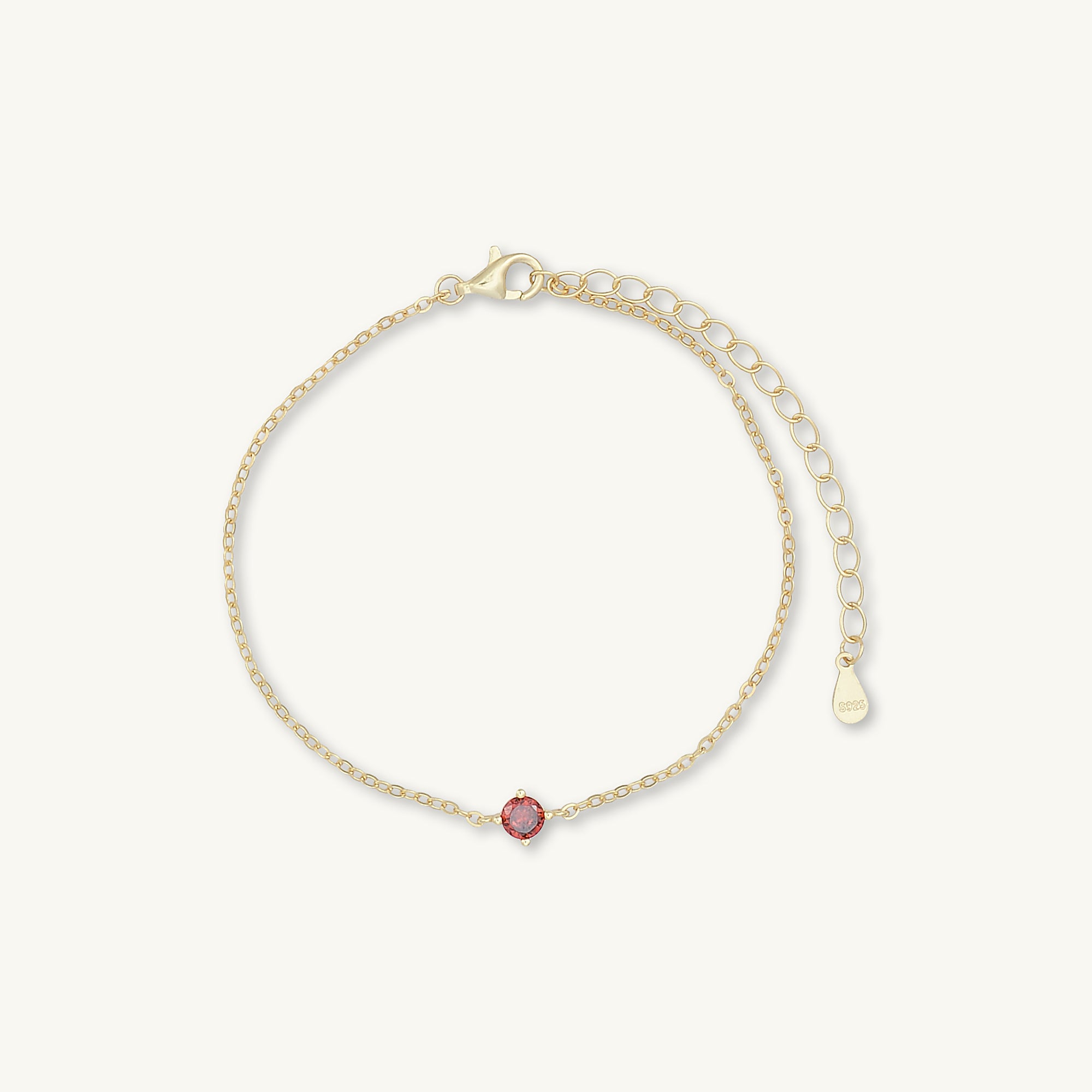 Classic Birthstone Bracelet January