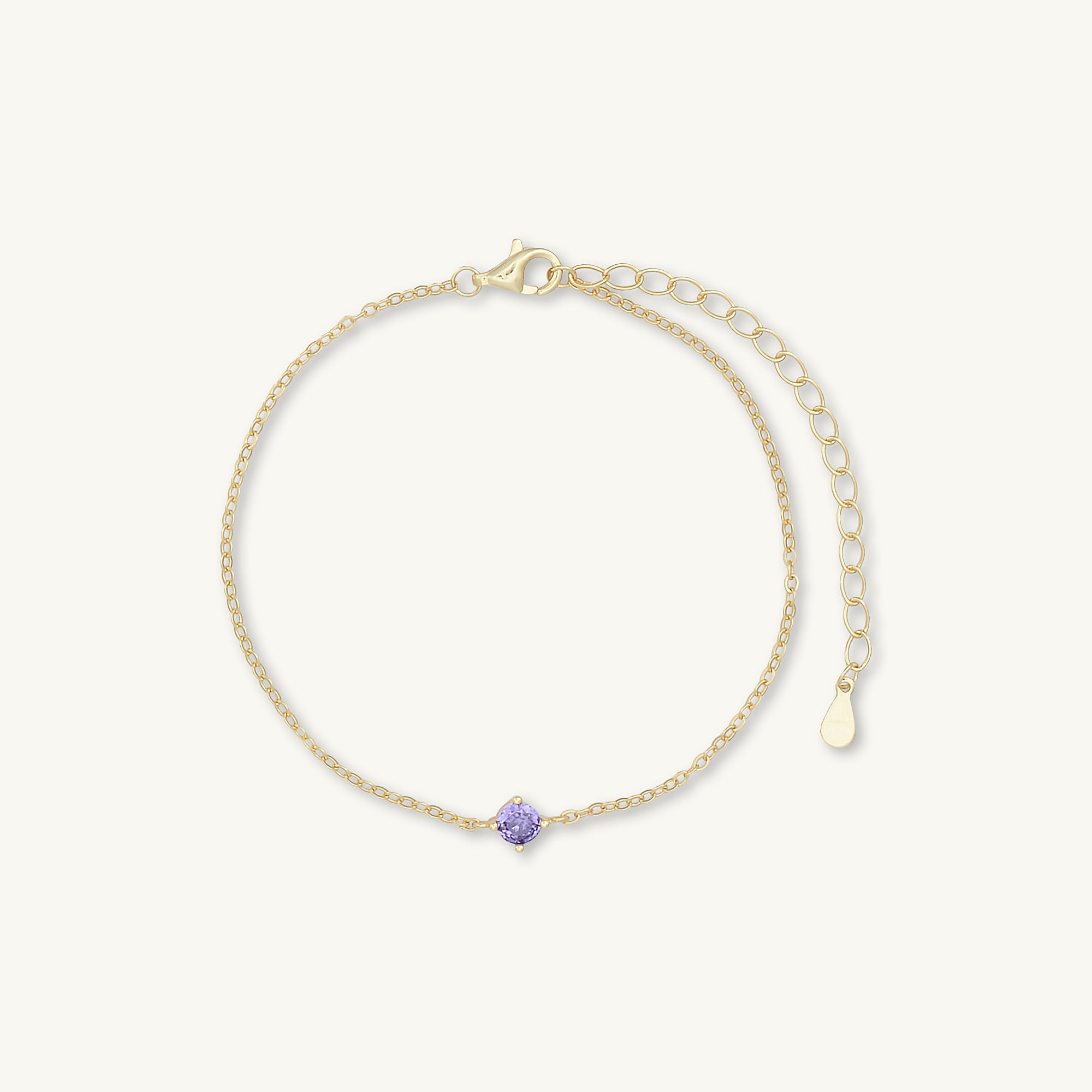 Classic Birthstone Bracelet February