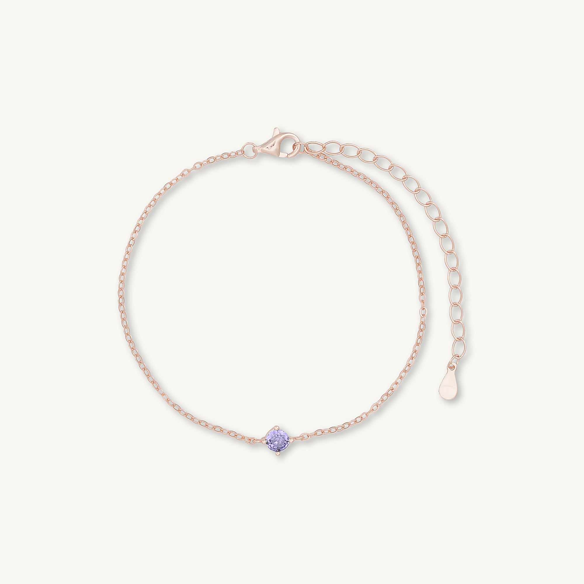 Classic Birthstone Bracelet February