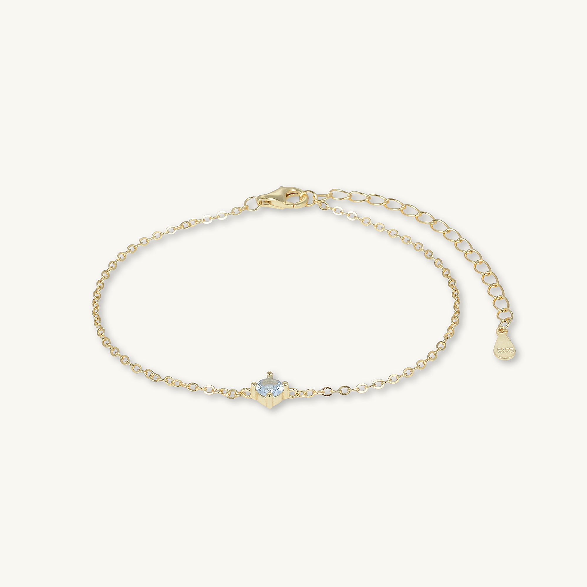 Classic Birthstone Bracelet March