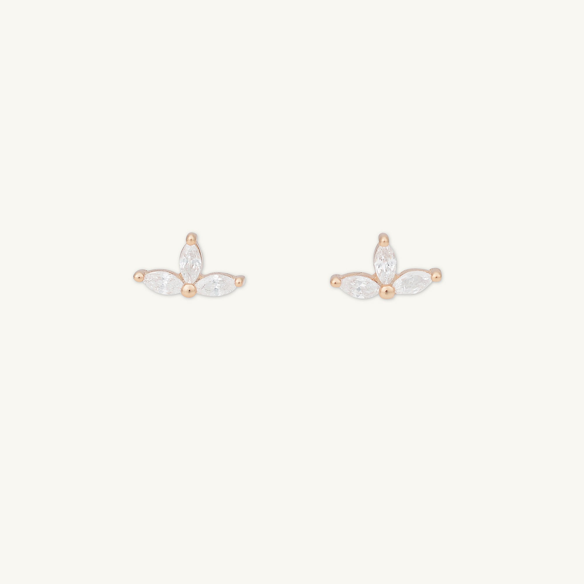 Marquise Lotus Sapphire Earrings