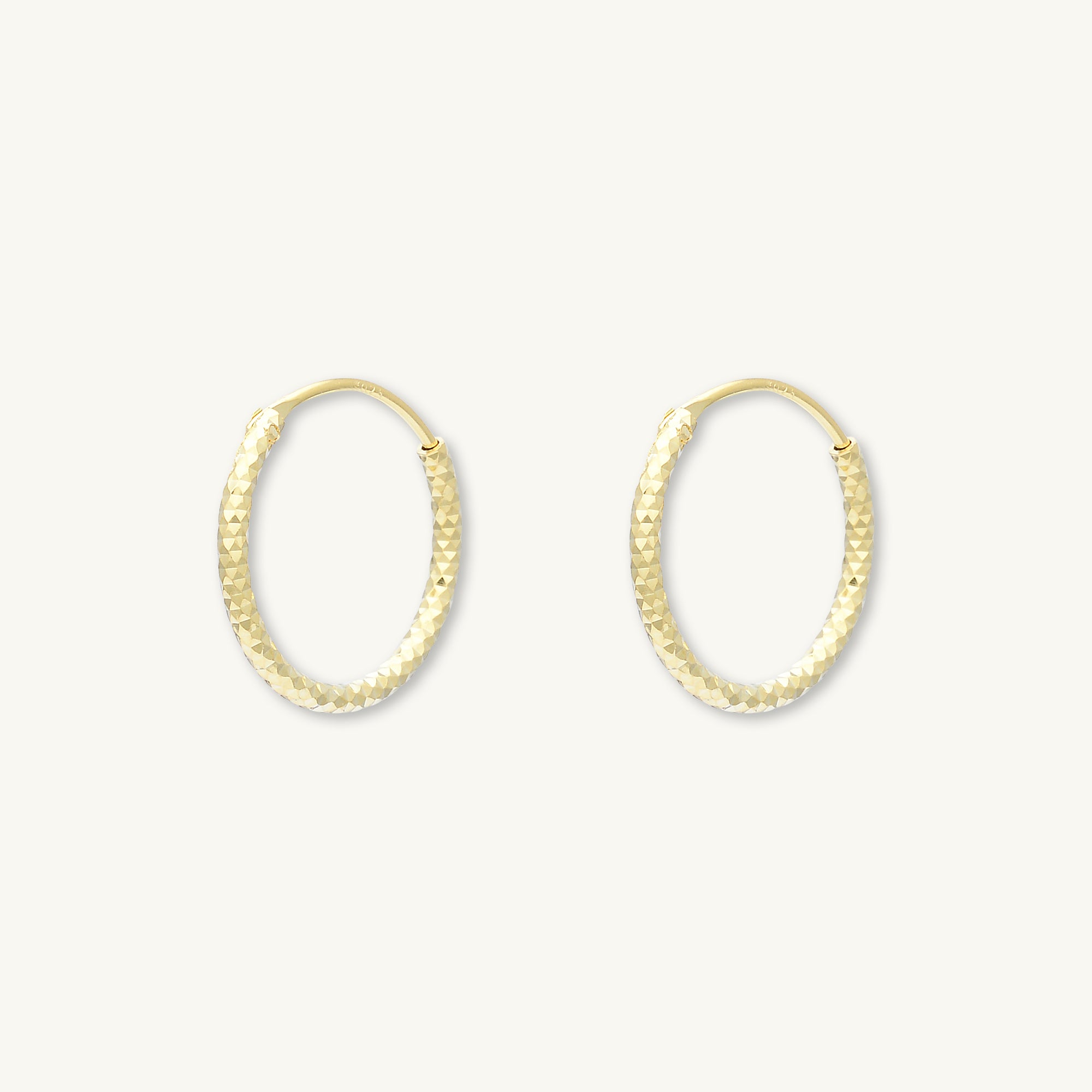 Edged Hoop Earrings