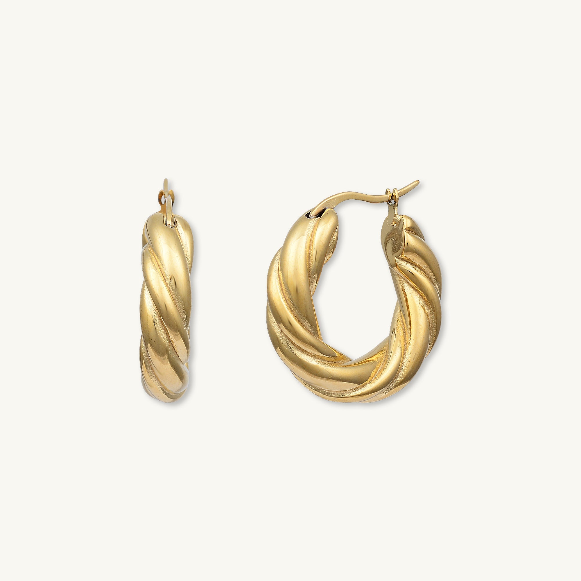 Amalia Twist Hoop Earrings - Camile & Stone